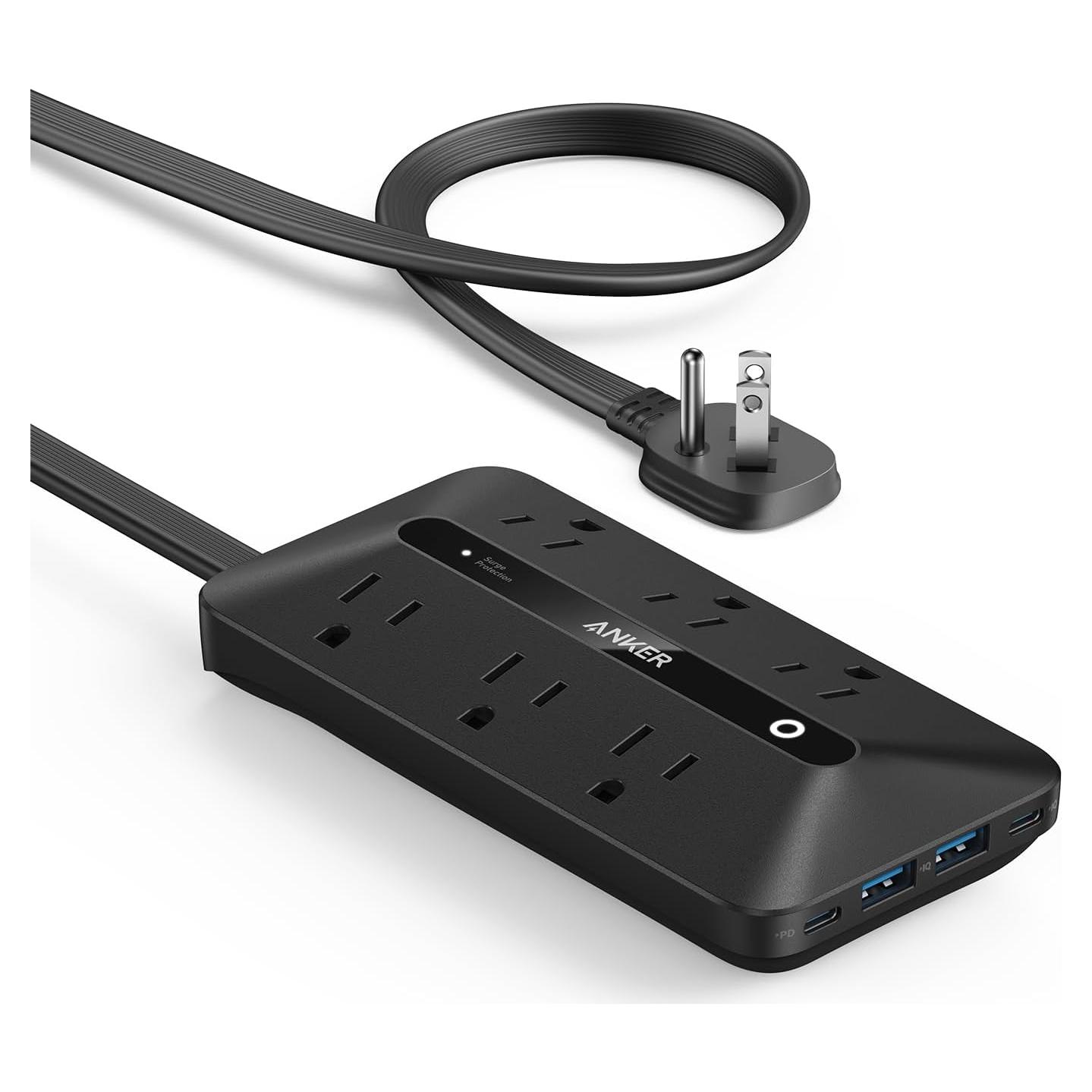Regleta de Enchufes Anker A91F2 10-en-1 1.5m USB-C y AC