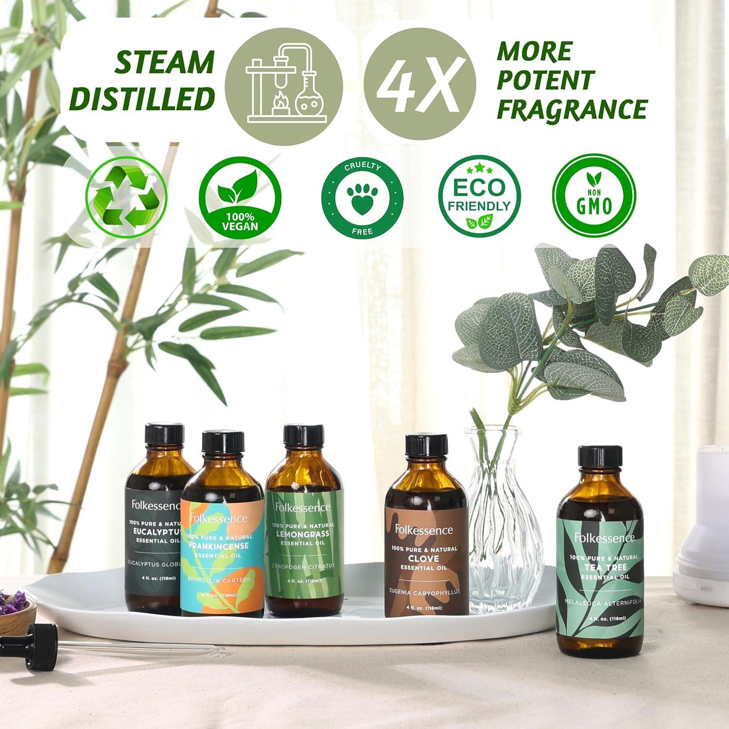 Aceite Esencial de Eucalipto Folkulture 118 ml - 100% Puro y Natural