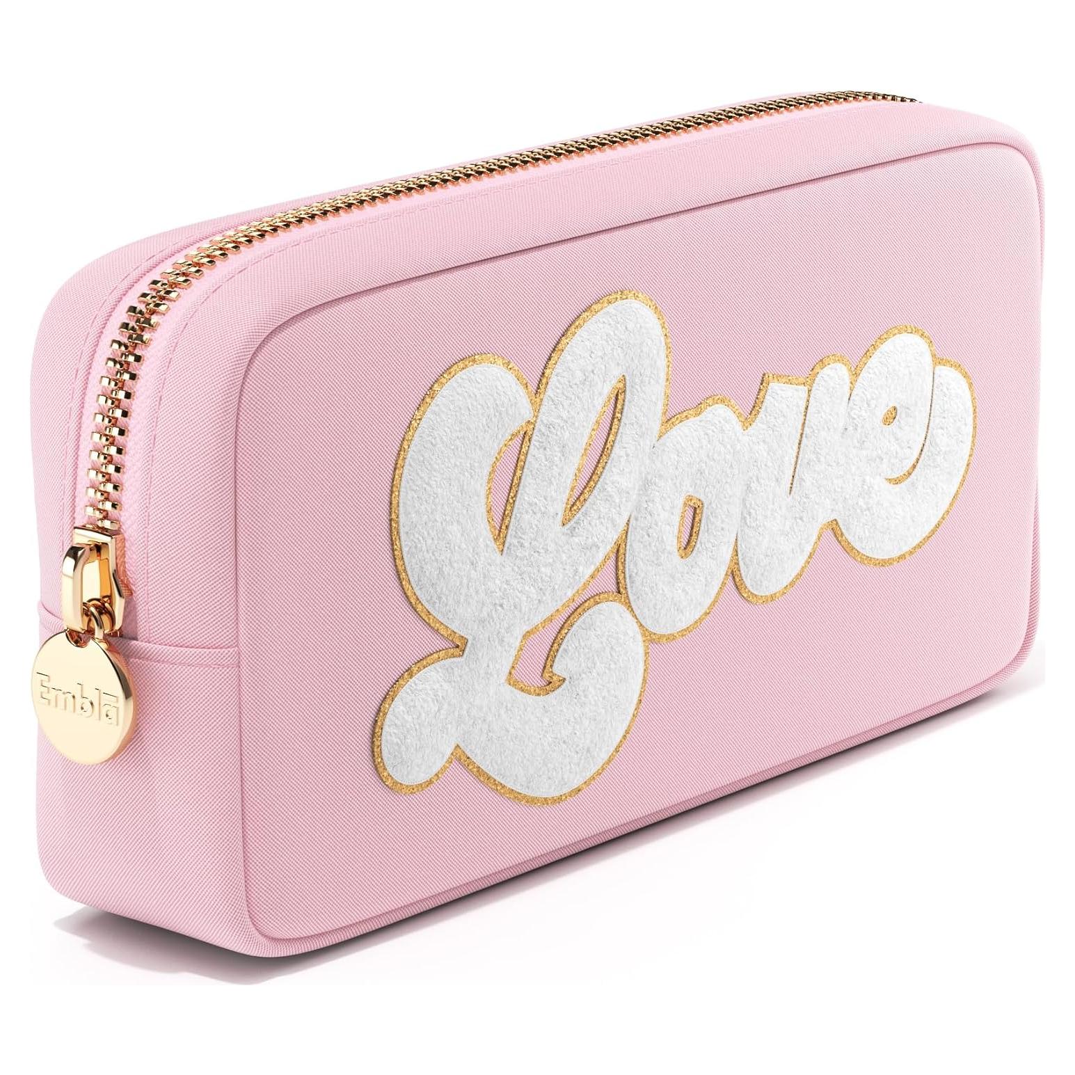Bolsa de Maquillaje Pequeña Embla Flamingo LOVE 12.7cm