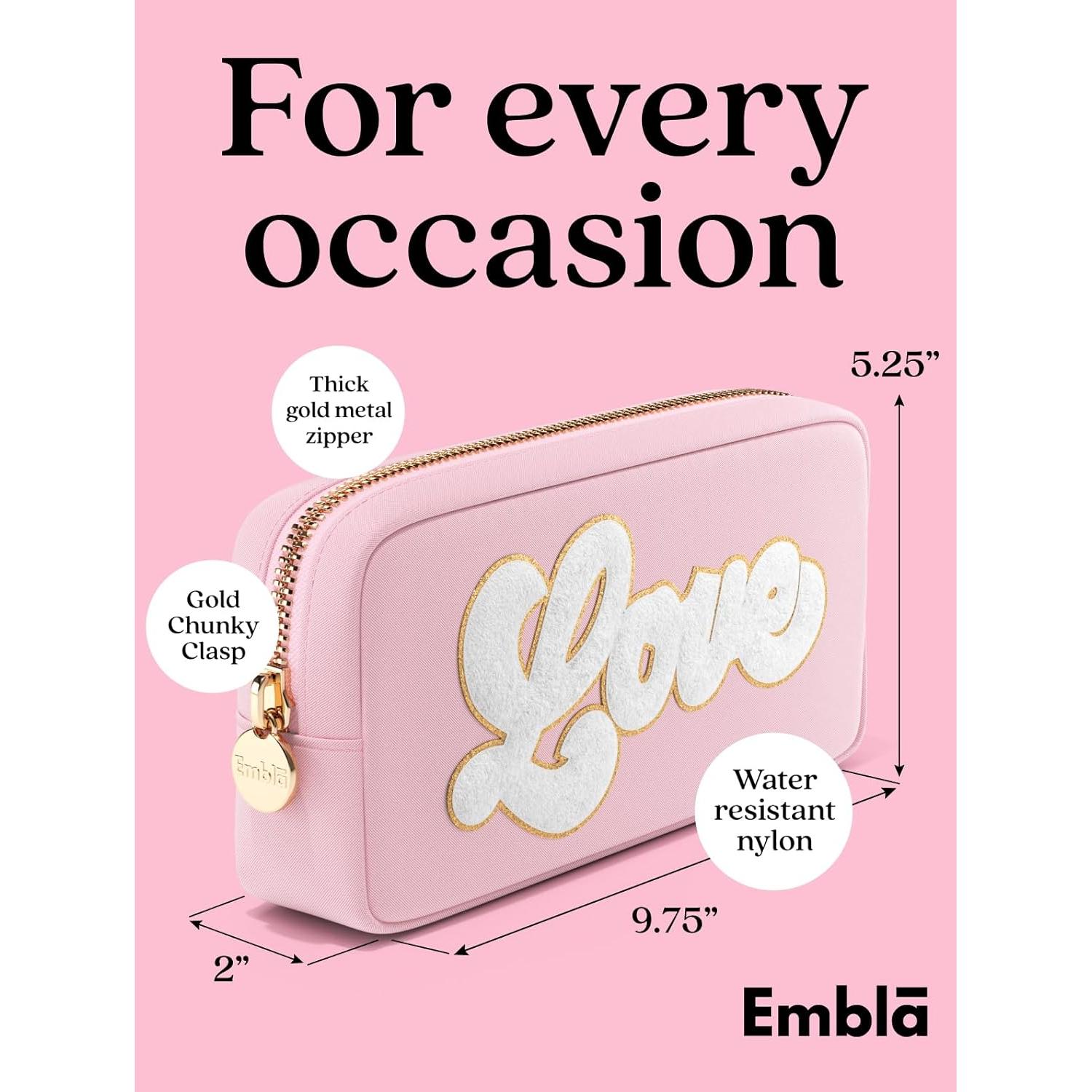 Bolsa de Maquillaje Pequeña Embla Flamingo LOVE 12.7cm