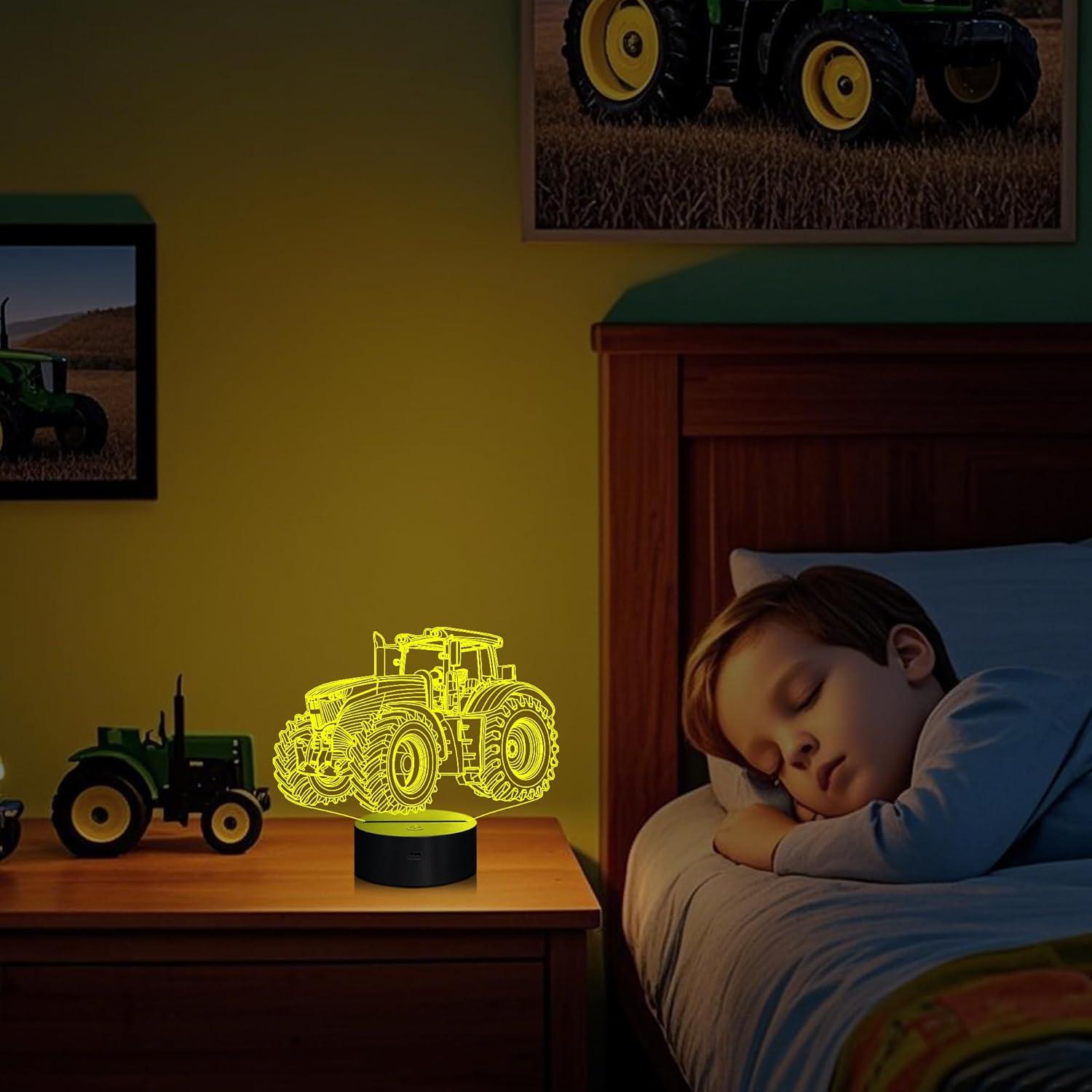 Lámpara Nocturna 3D Attivolife Tractor Multicolor Regulable