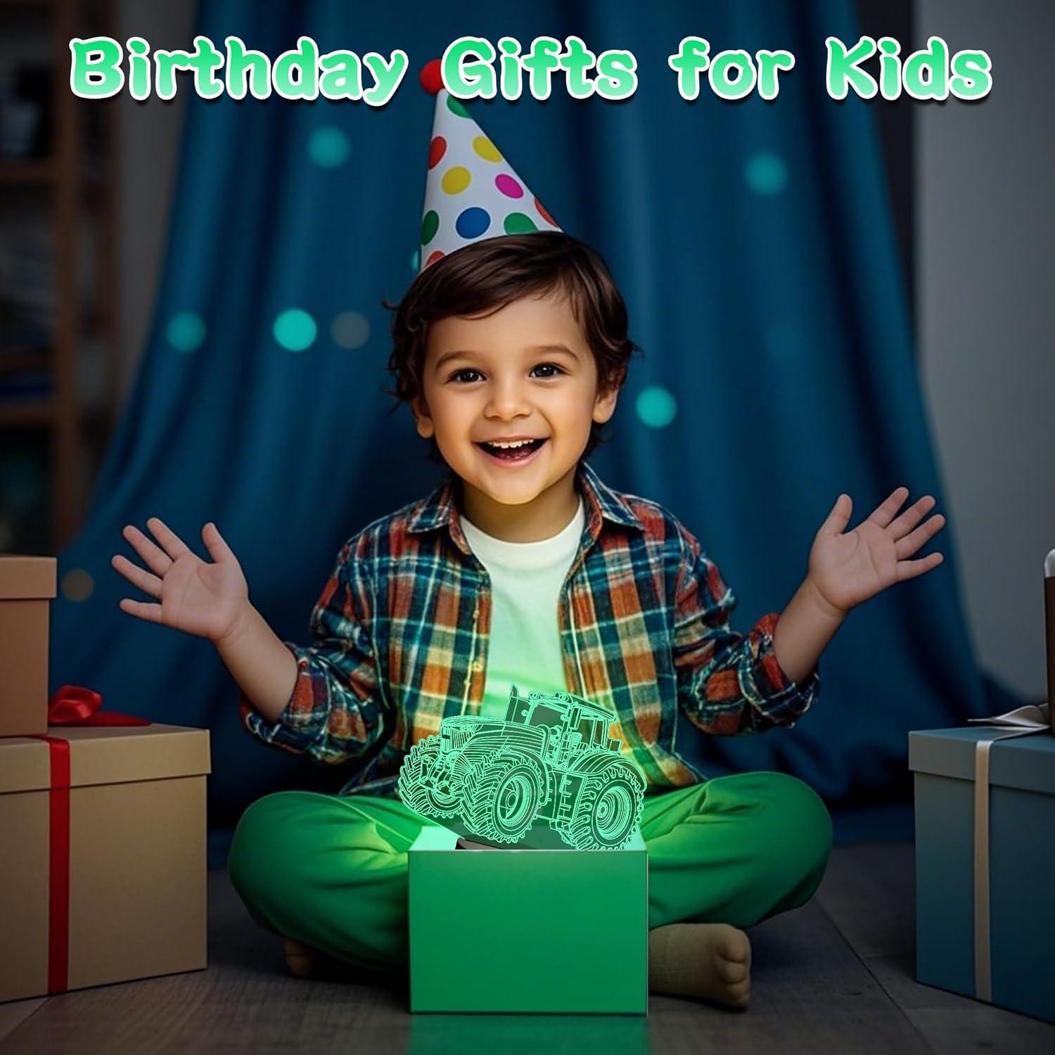 Lámpara Nocturna 3D Attivolife Tractor Multicolor Regulable