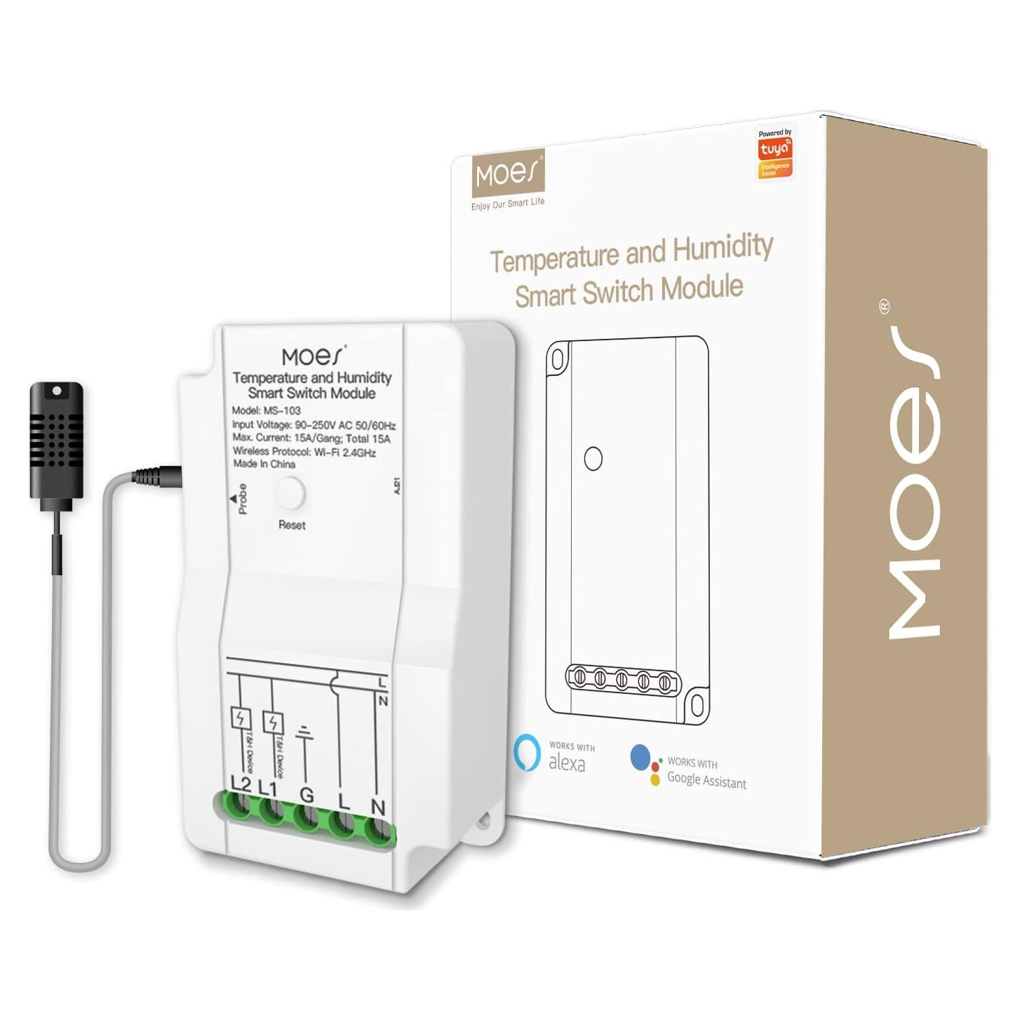 Módulo Sensor Inteligente de Temperatura y Humedad WiFi MOES