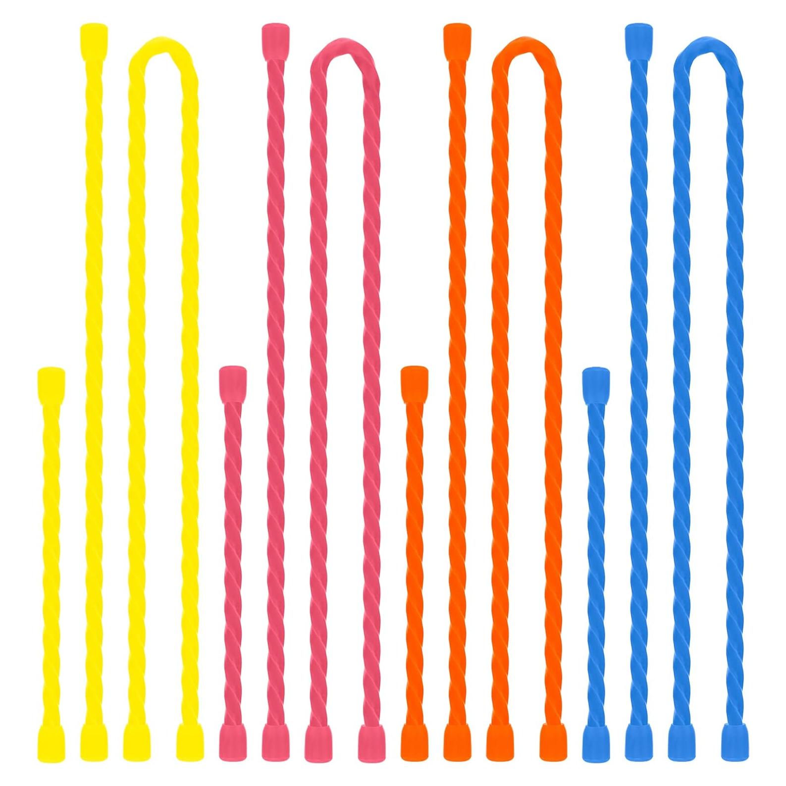 12 Sujetadores de Cable Reutilizables Dreamxiang 4-6-12cm Silicona