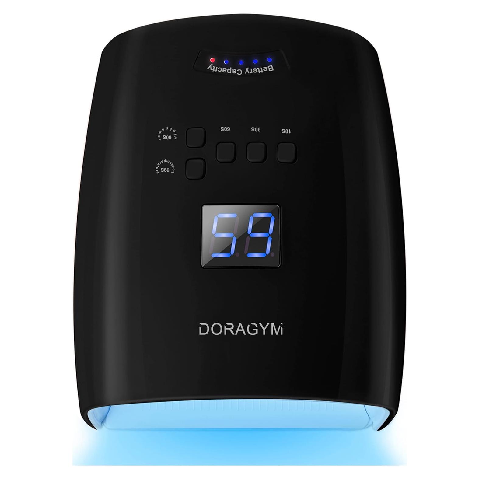 Lámpara de Uñas LED UV DORAGYM 66W Inalámbrica Recargable