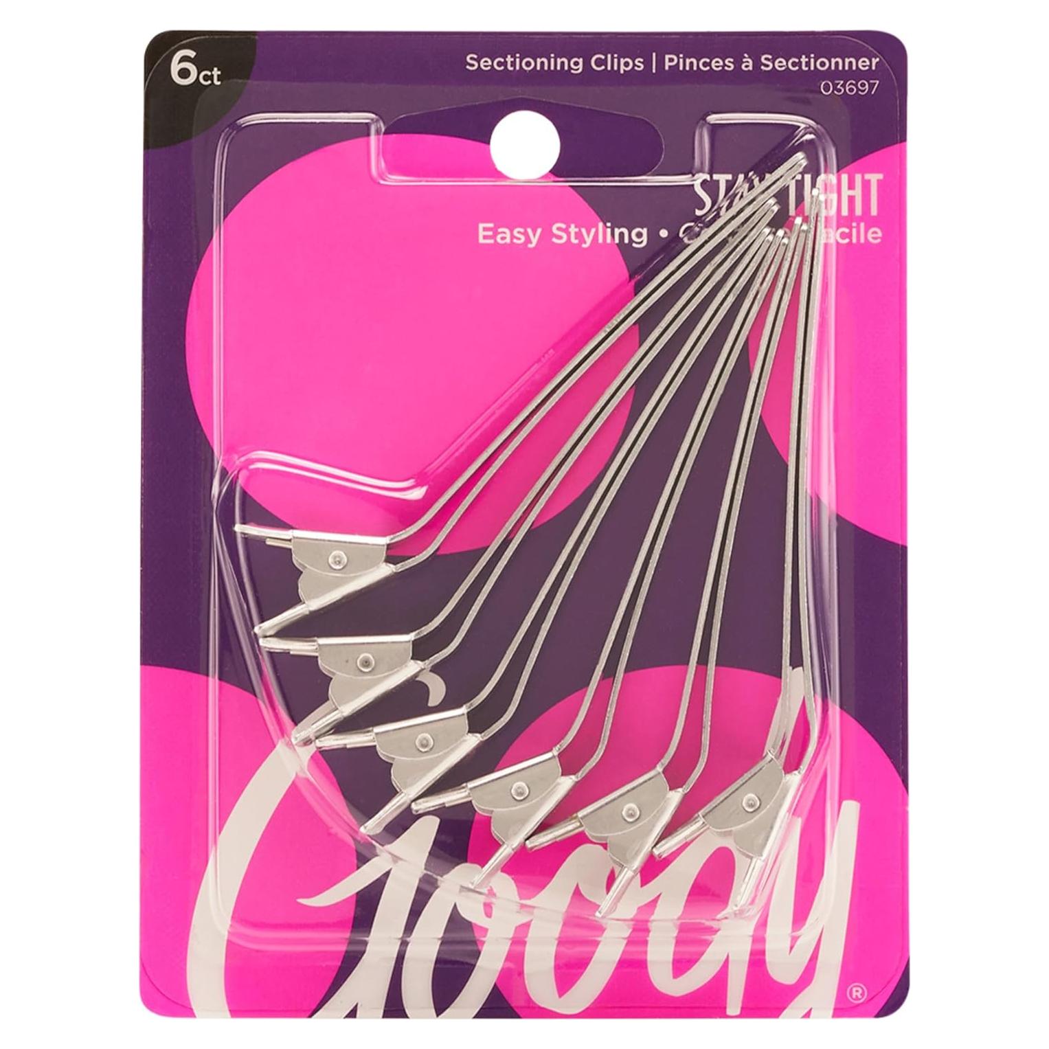 Clips de Sección de Aluminio Goody - 6 Unidades Plata