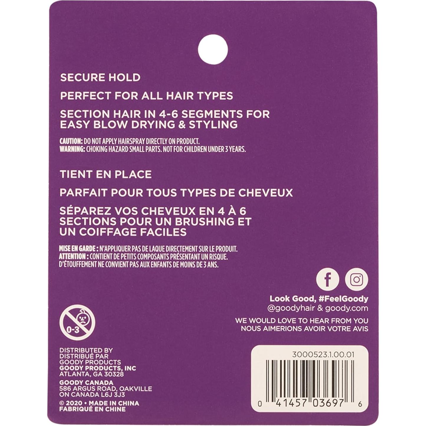 Clips de Sección de Aluminio Goody - 6 Unidades Plata