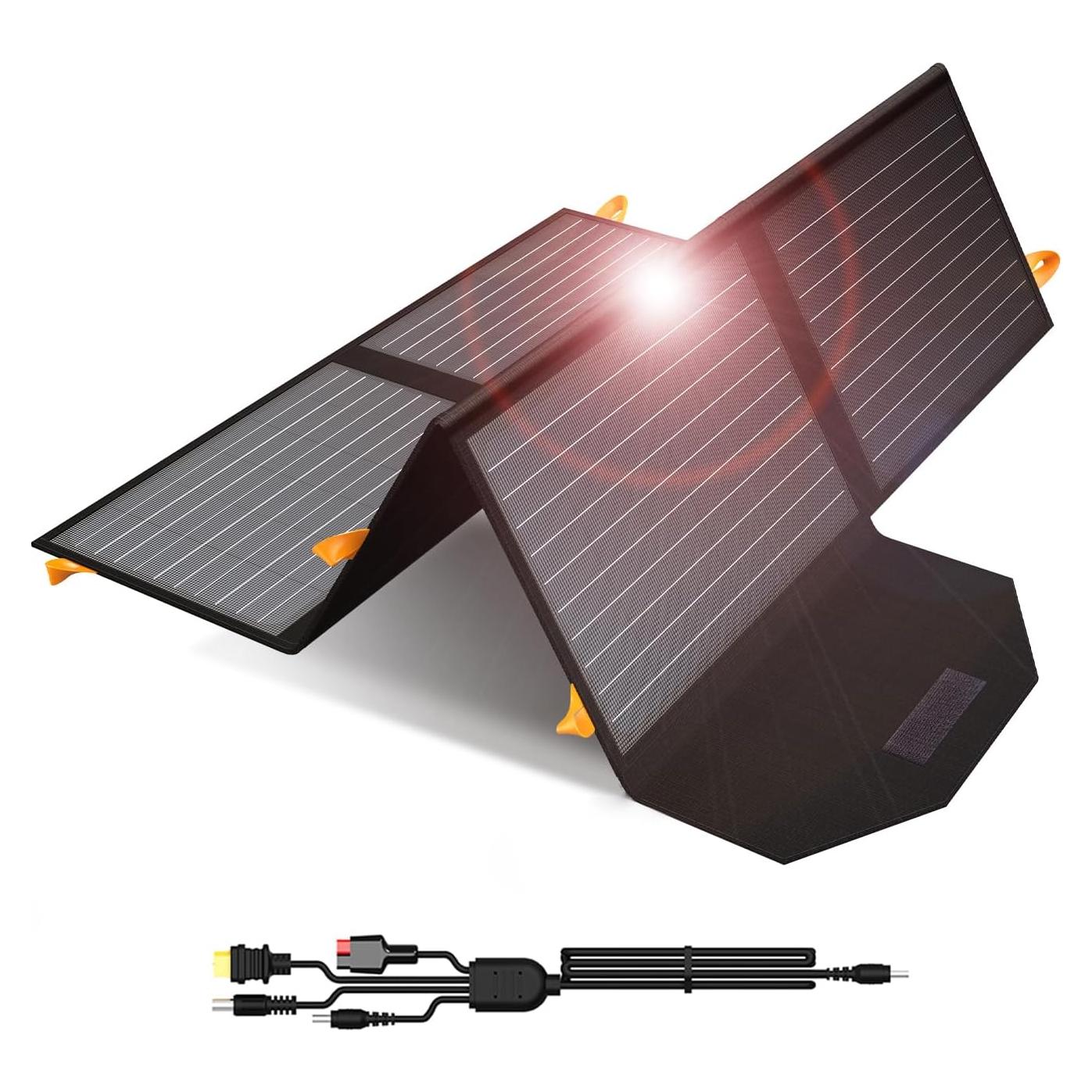 Panel Solar Plegable FlexSolar 60W USB-C QC3.0 Impermeable