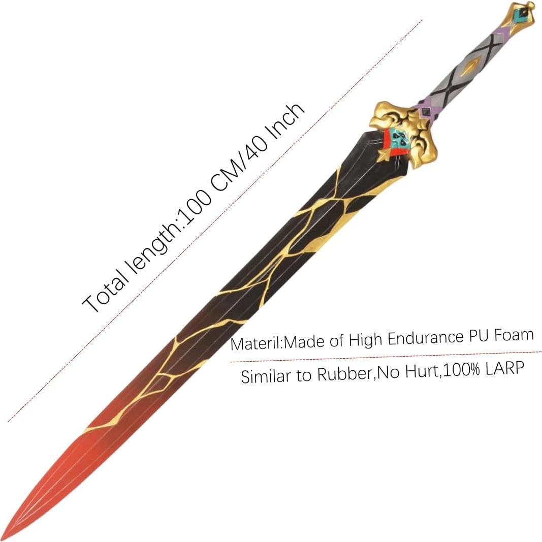 Espada de Hoja 100cm damdos para Cosplay Yanqing Star Rail