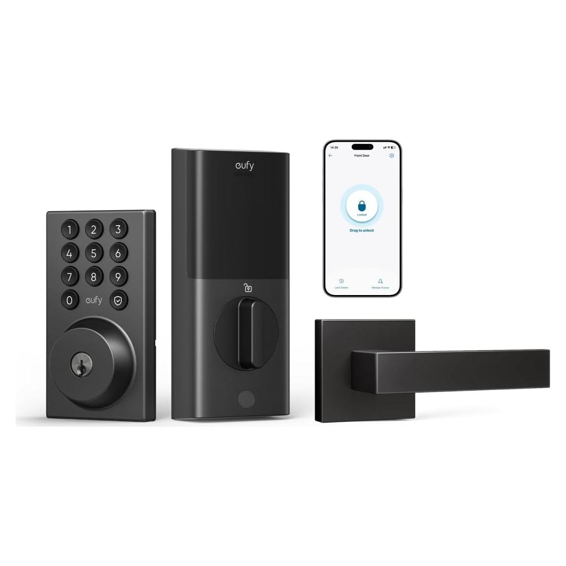 Cerradura Inteligente eufy Seguridad C30 con Manija WiFi