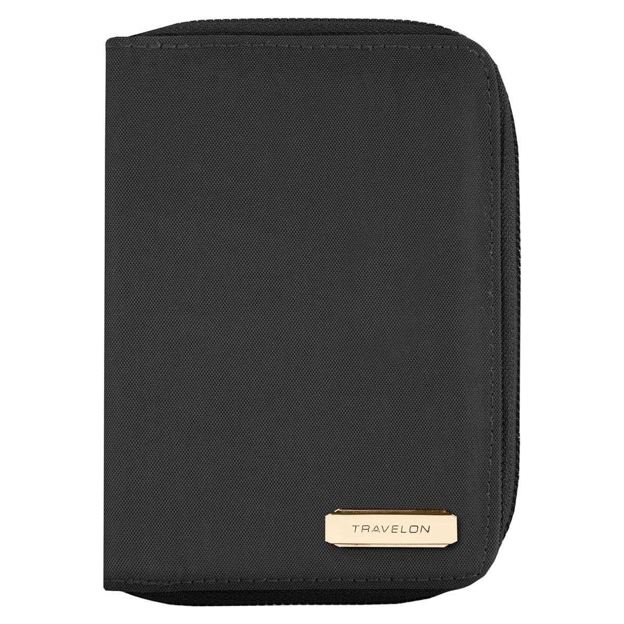 Billetera de viaje Travelon con bloqueo RFID para pasaporte