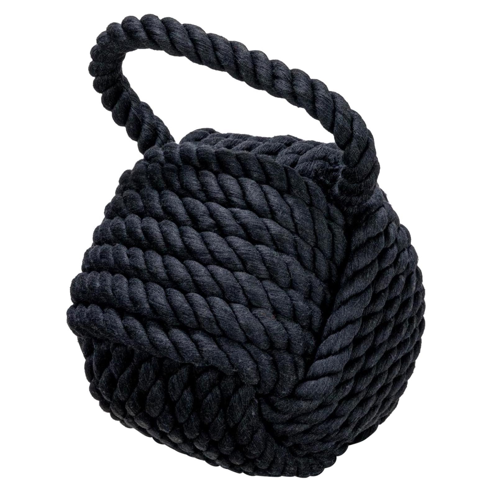 Tope de puerta decorativo Creative Co-Op 15.88 cm negro