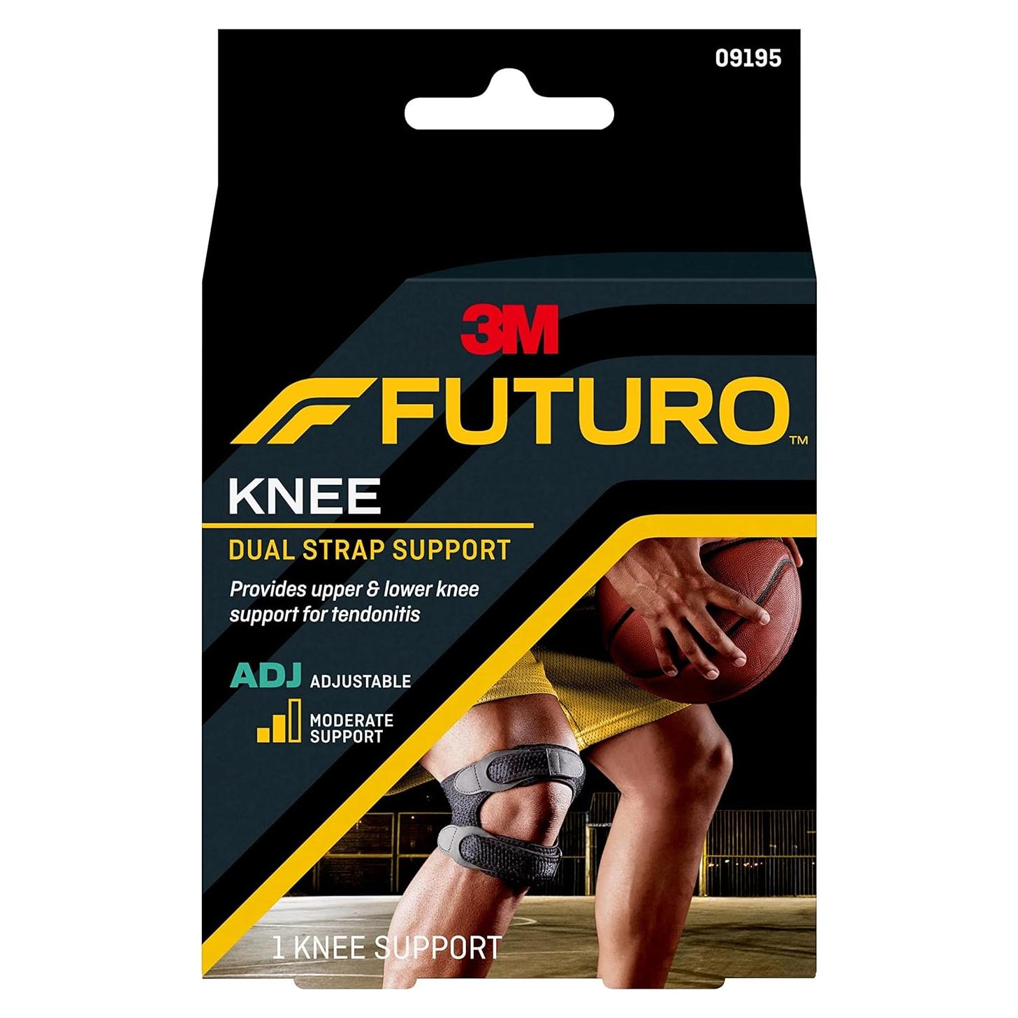 Soporte de Rodilla Ajustable FUTURO con Doble Correa y Gel