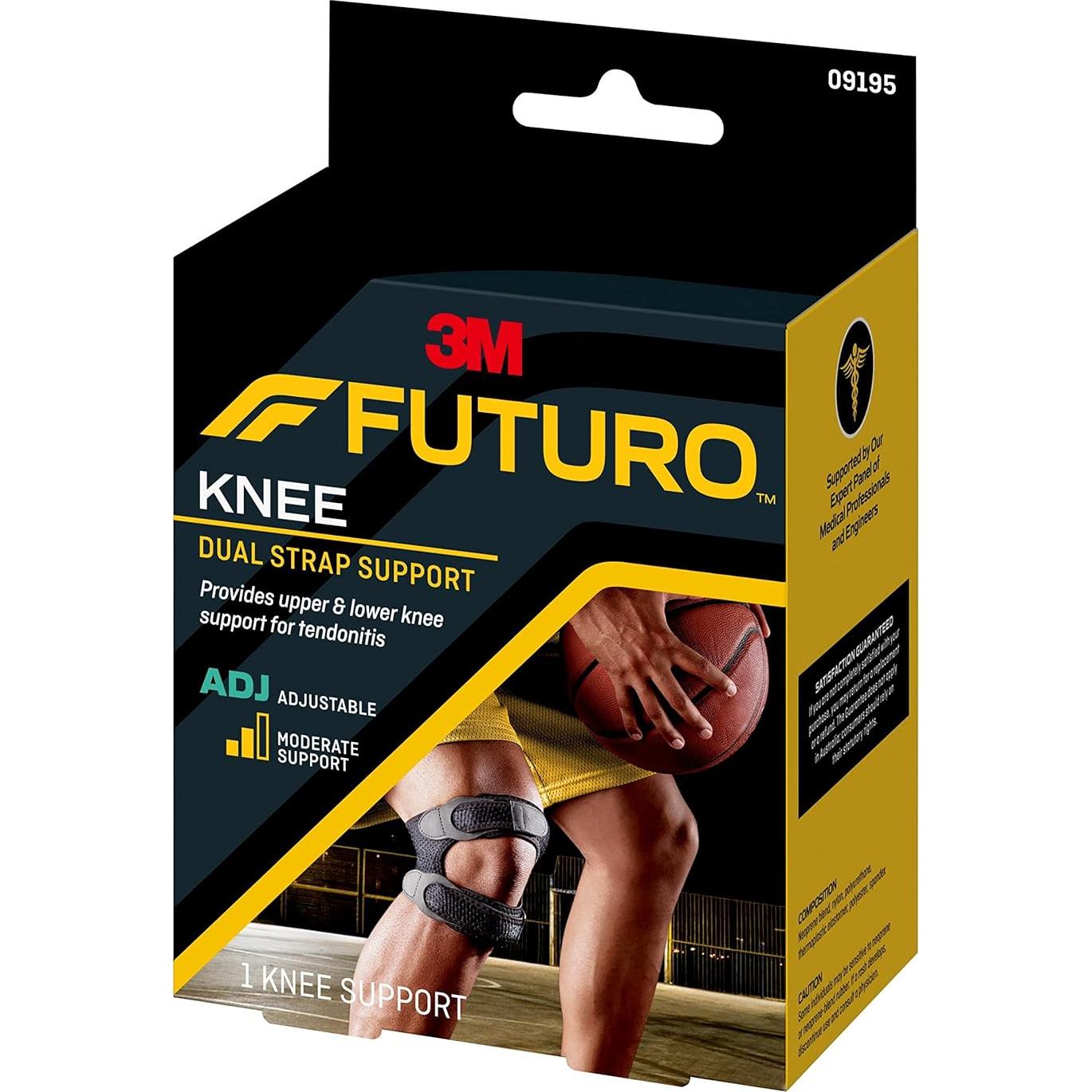 Soporte de Rodilla Ajustable FUTURO con Doble Correa y Gel