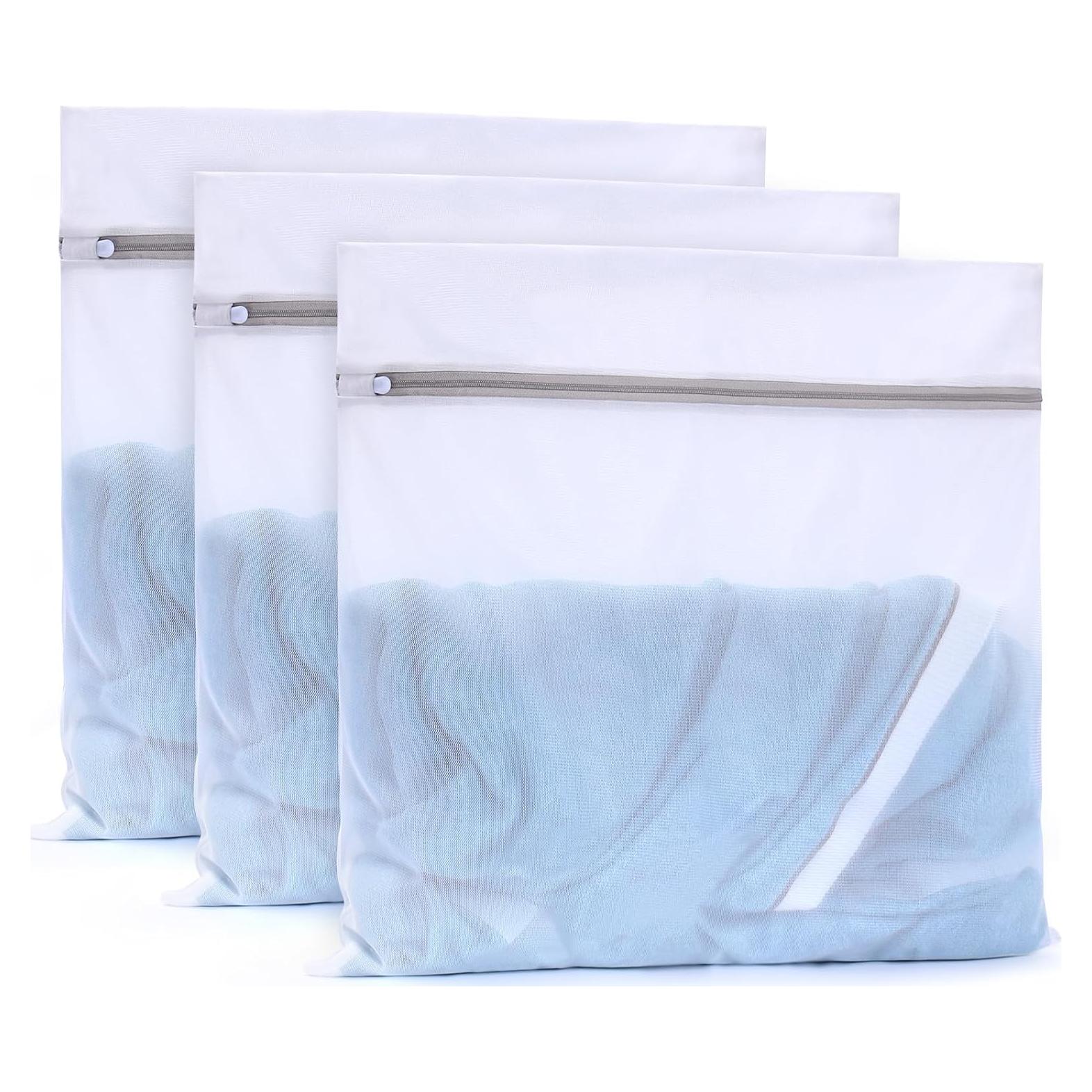 Bolsas de Lavandería de Malla Fina Muchfun 3 Pcs 60x60 cm