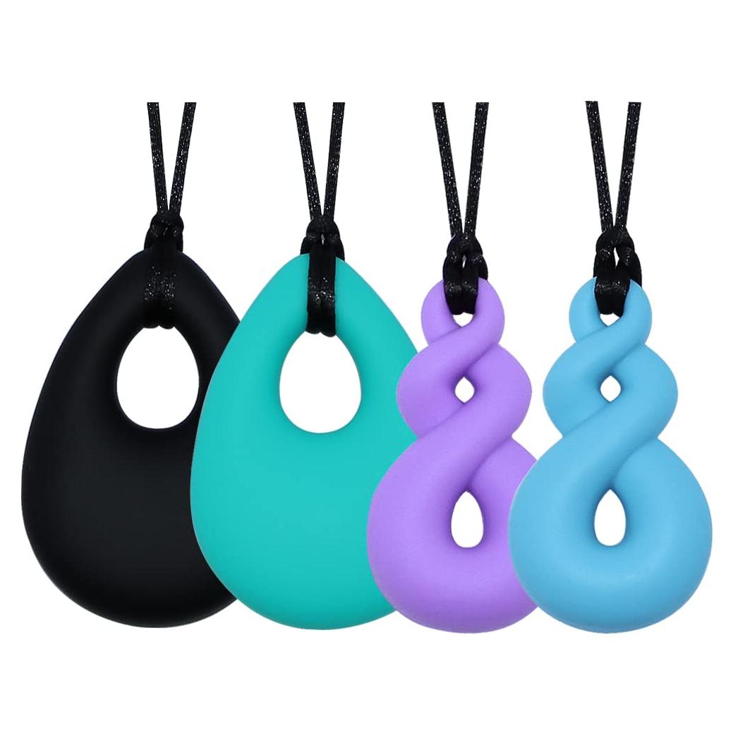 Collar Masticable Sensorial Maberry - Set de 4 Silicona BPA Free
