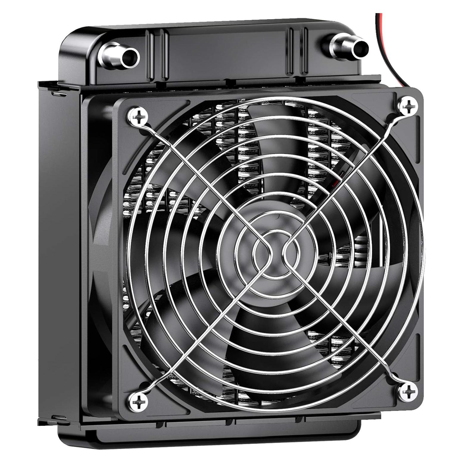 Radiador de Refrigeración por Agua Clyxgs 80mm Aluminio Negro