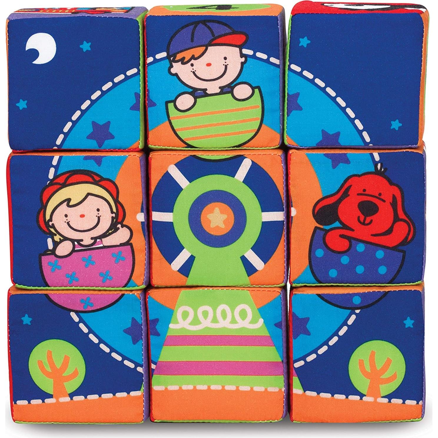 Juego de Bloques Blandos Melissa & Doug K's Kids 14 Piezas