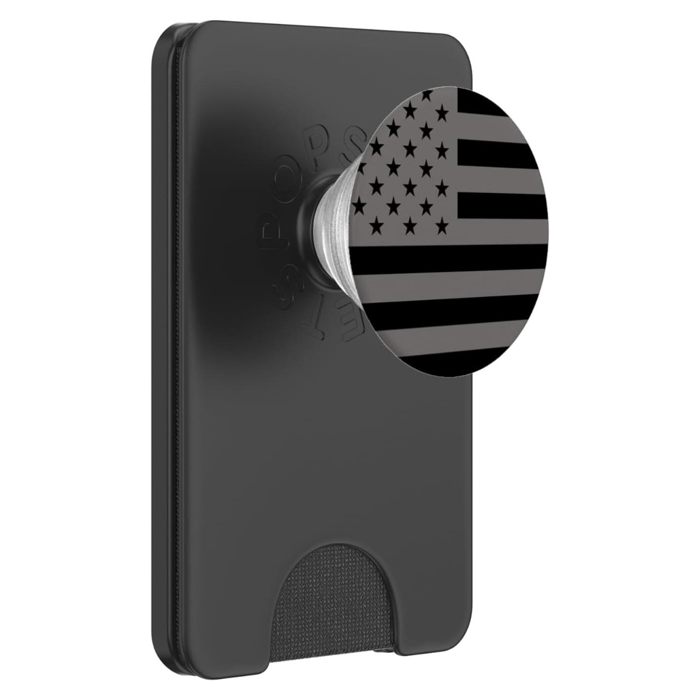 PopWallet Magnético PopSockets Negro Banderas Americanas