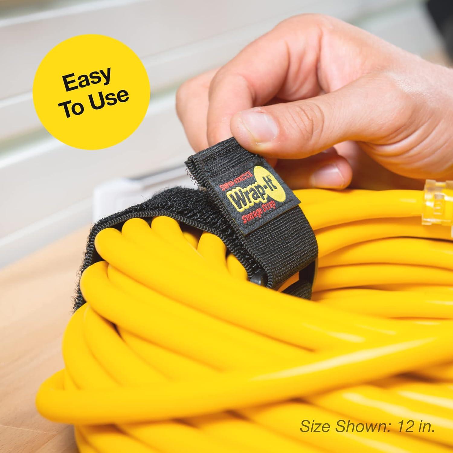 Correas de Almacenamiento Wrap-It 6" Elásticas - Paquete de 12