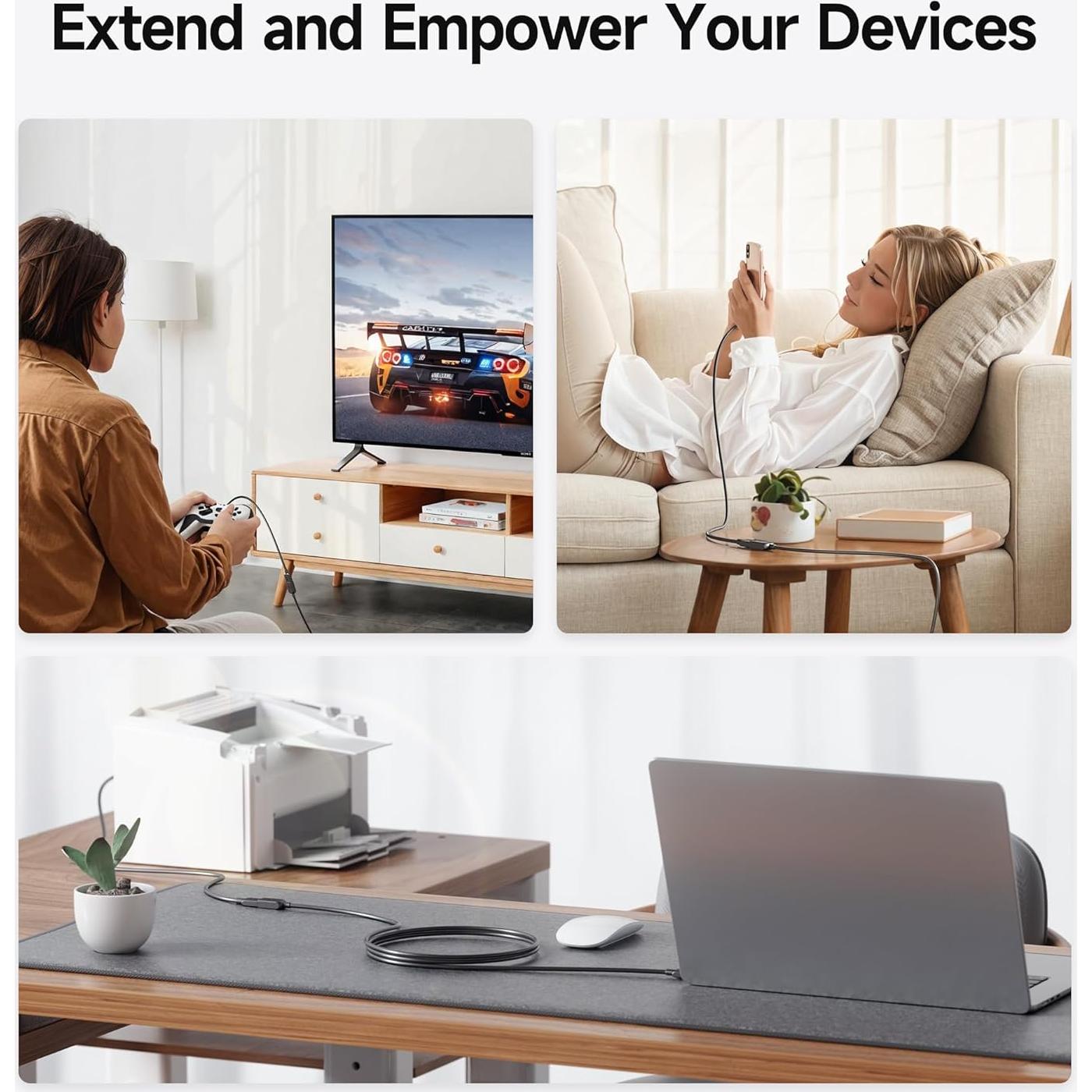 Cable de Extensión USB 3.0 Cable Matters 0.91m Negro