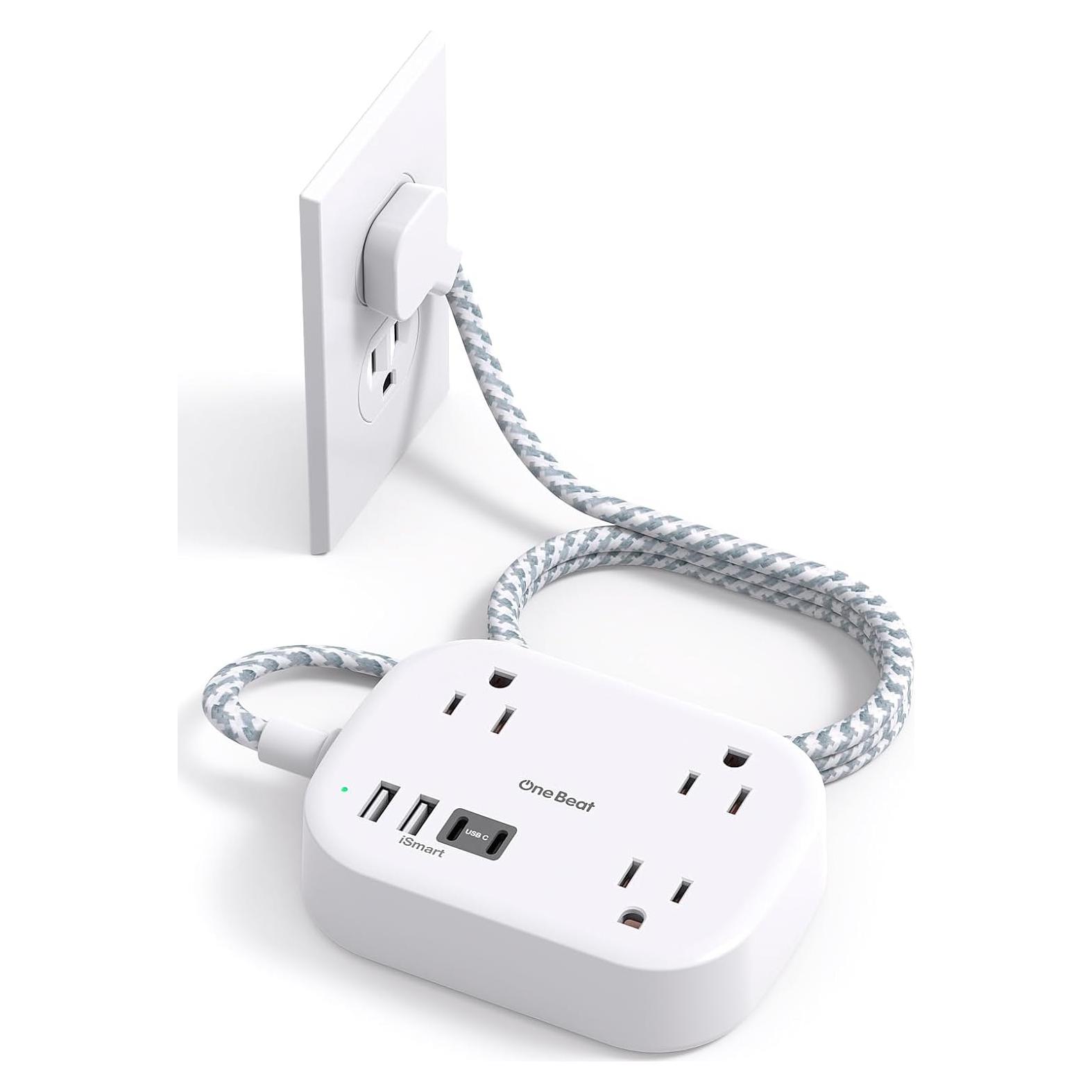 Regleta de Viaje One Beat 1 pie con 4 Puertos USB C y A