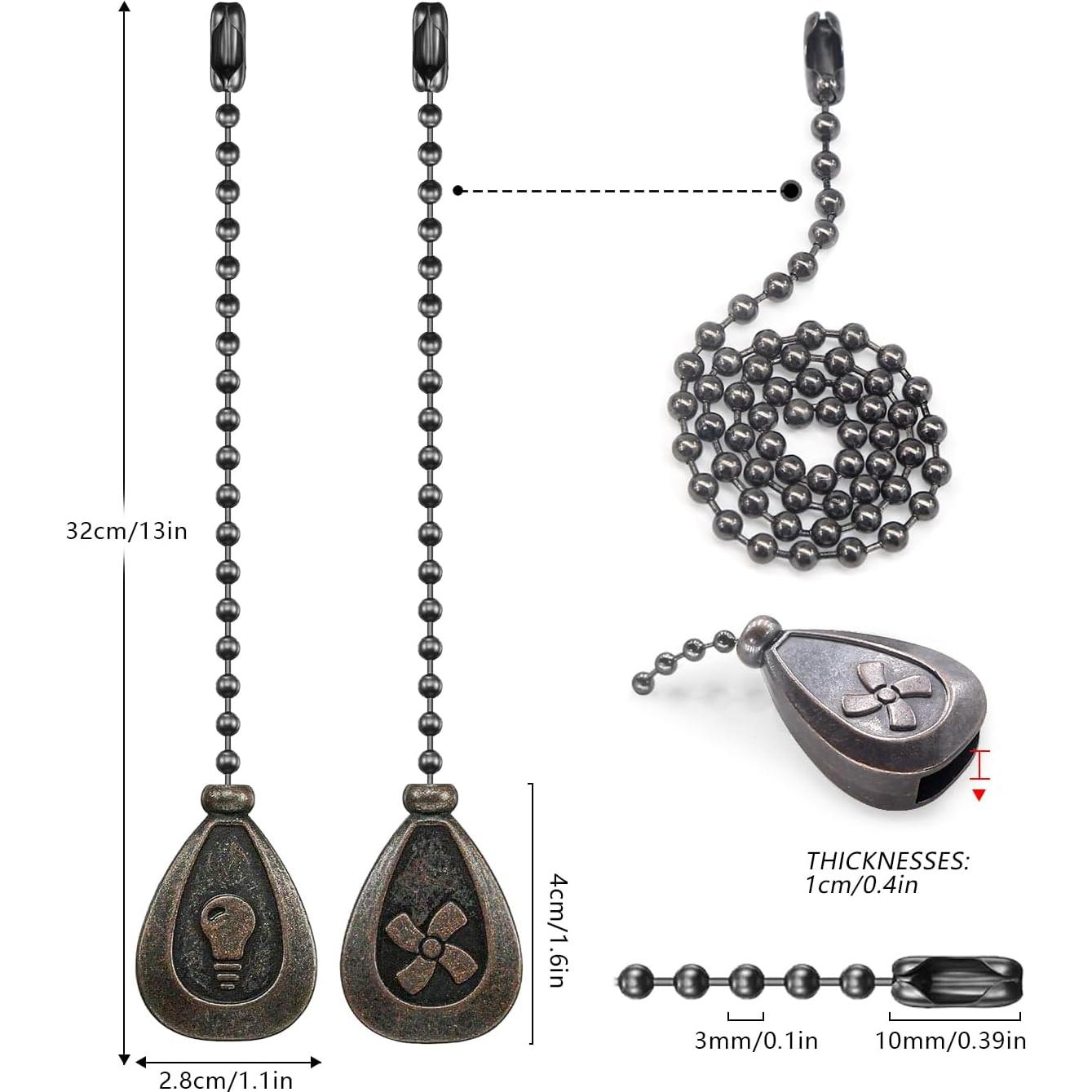 Juego de Cadenas de Tirar Dotlite para Ventilador de Techo 30.48cm