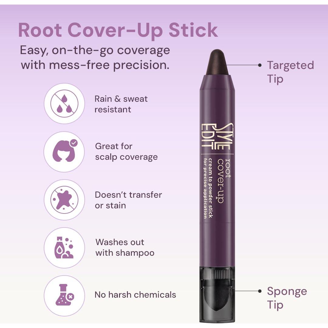 Corrector de Raíces Estilo Editar - Tiza Temporal Negro 11 g