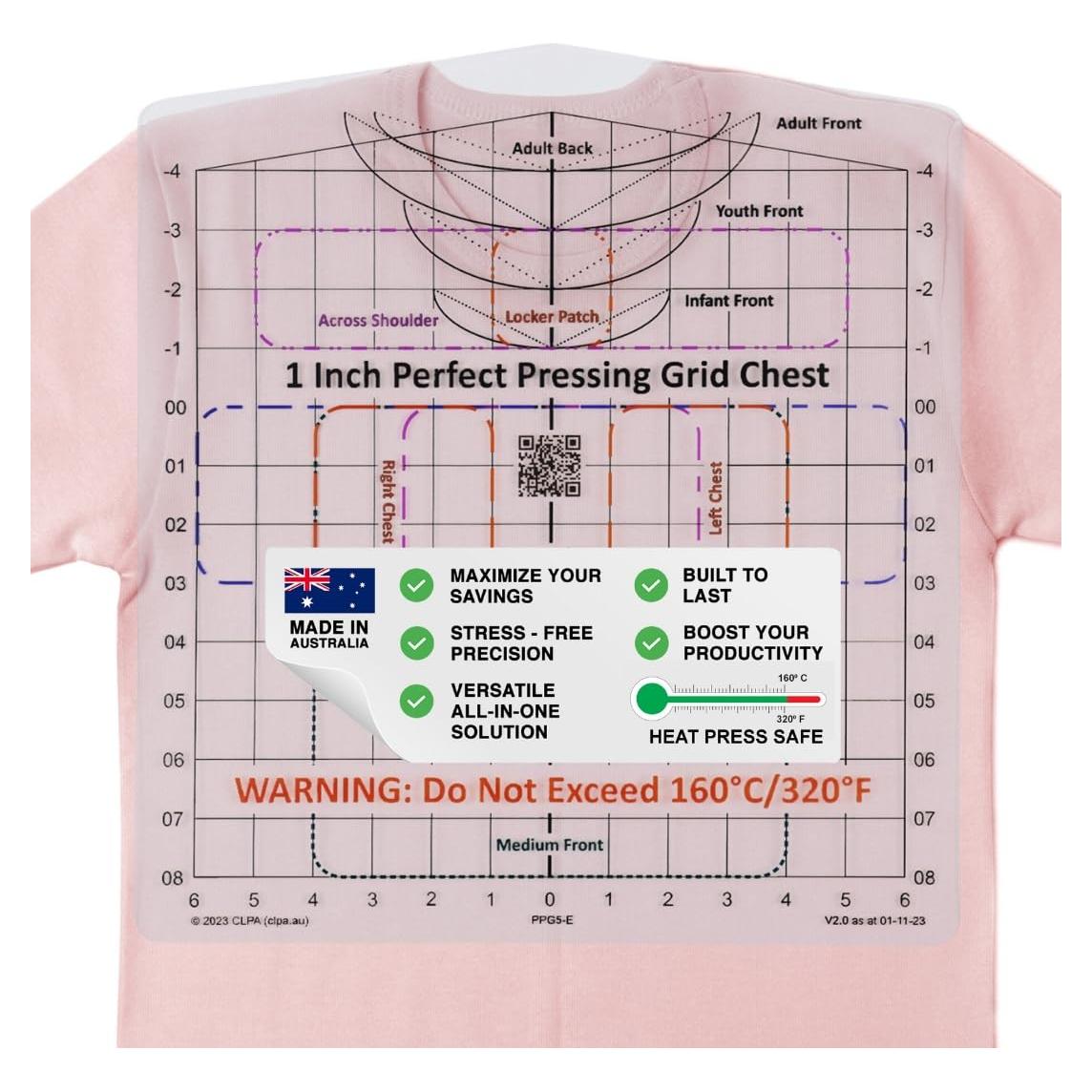 Guía de Prensado para Camisetas MTT PL - Alineación Precisa