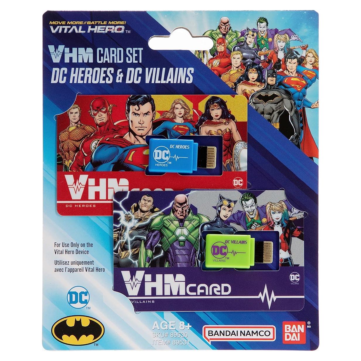 Paquete de Tarjetas de Memoria Vital Hero Bandai DC - Superhéroes