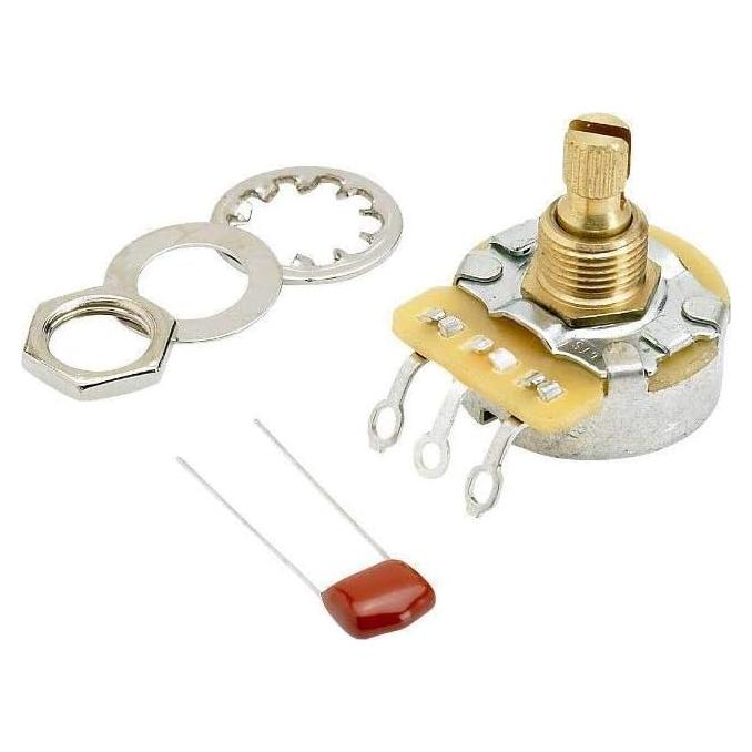 Potenciometro Fender 250K Sin Carga Eje Dividido 9.53mm