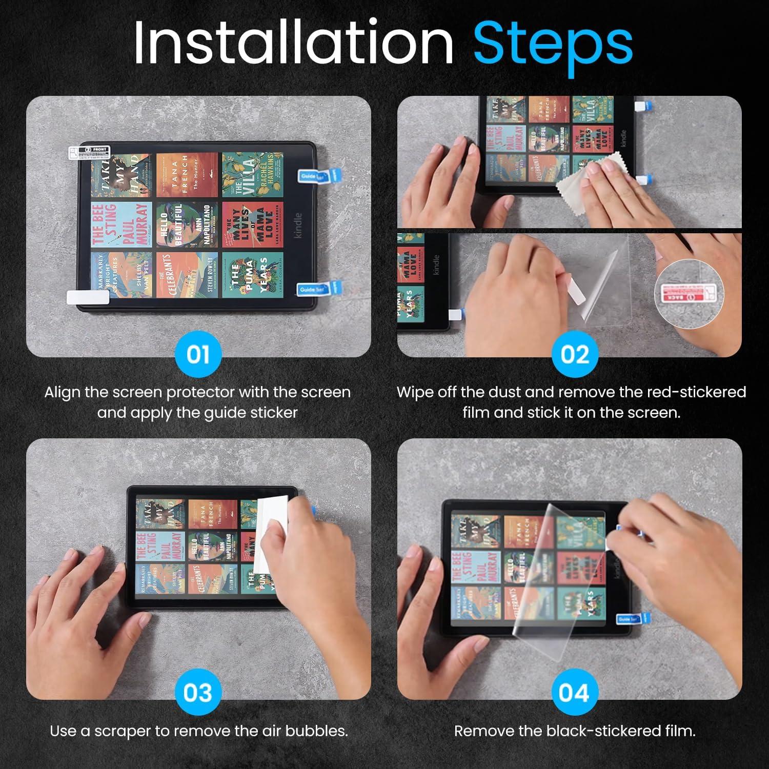 MoKo Protector Pantalla 3 Paquete para Kindle 7" 2024