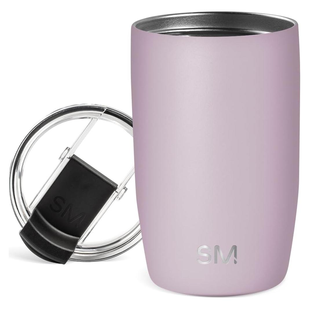 Taza de Viaje Simple Modern Voyager 12oz Aislada Neblina Lavanda