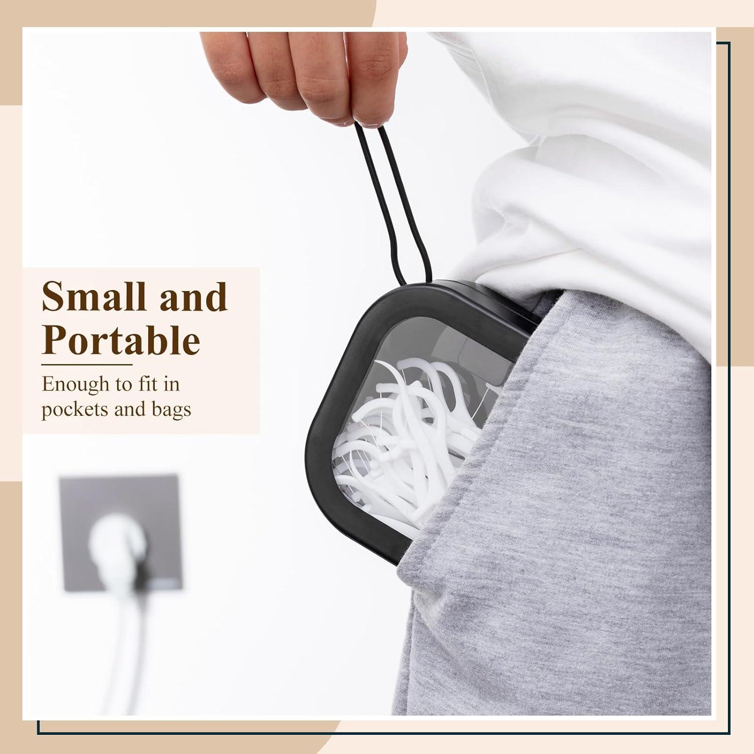 Organizador de Lazos para el Cabello Kathfly - 2 Piezas Negro