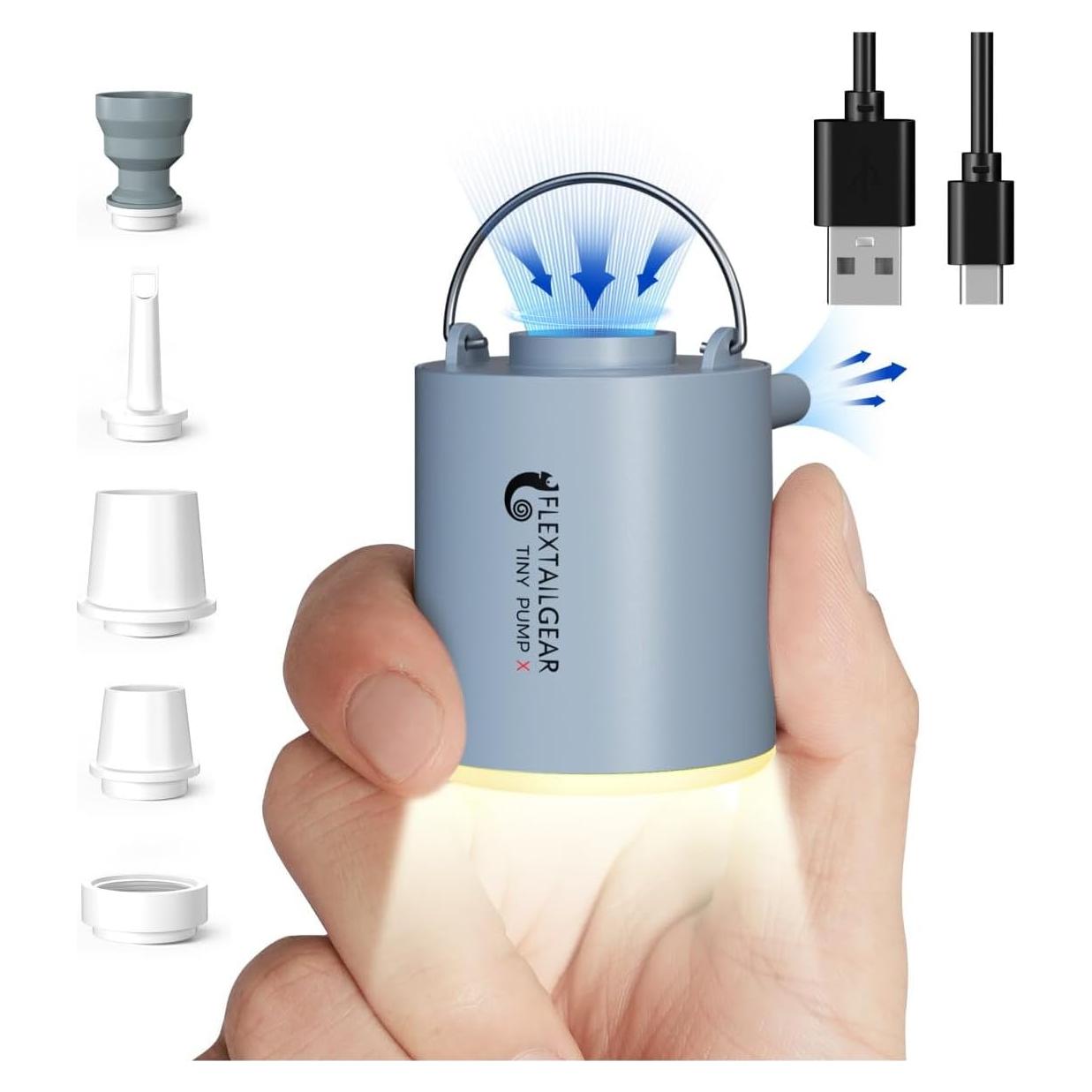 Bomba de Aire Portátil FLEXTAILGEAR Tiny Pump X + Luz LED