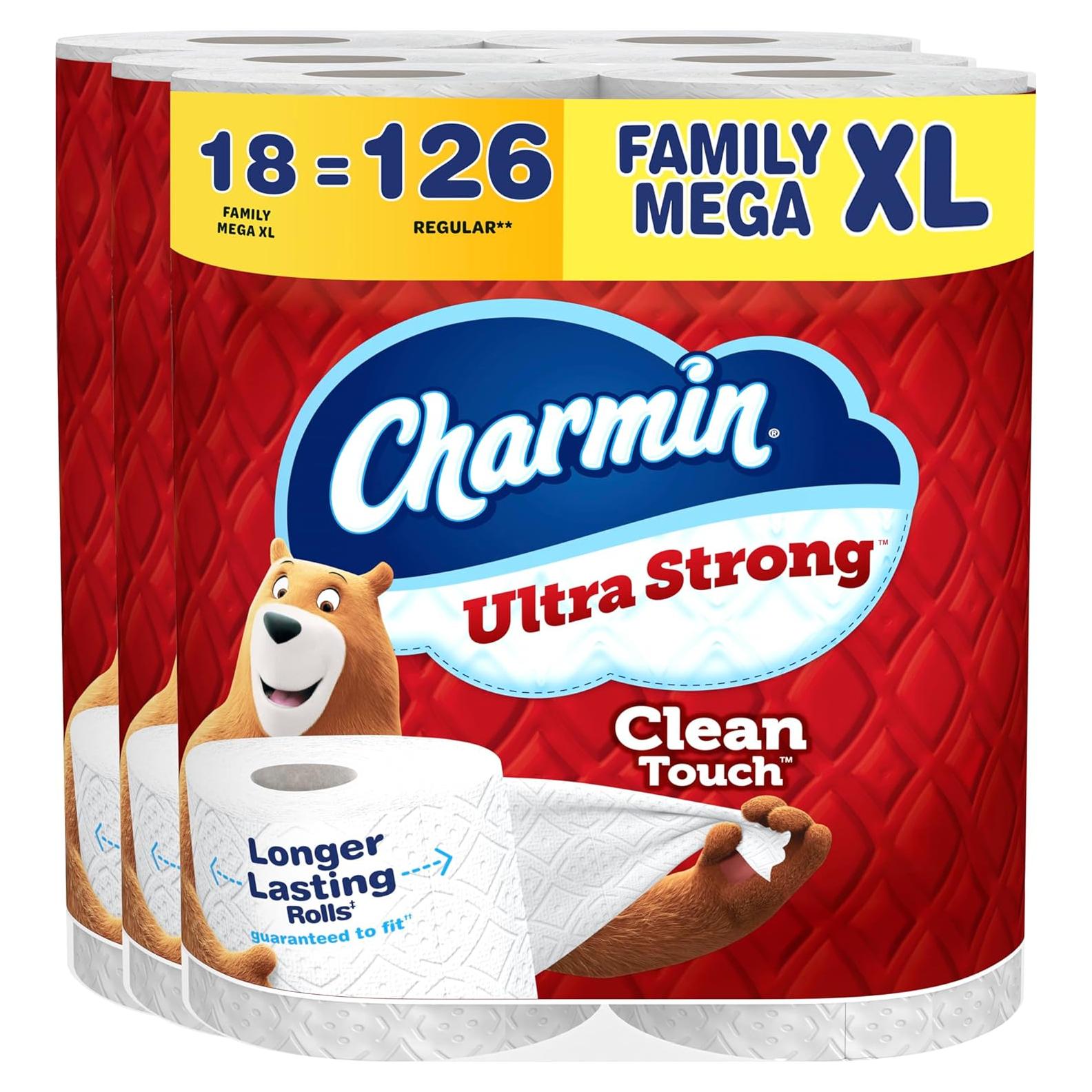 Papel Higiénico Charmin Ultra Fuerte Mega XL 18 Rollos 385 Hojas
