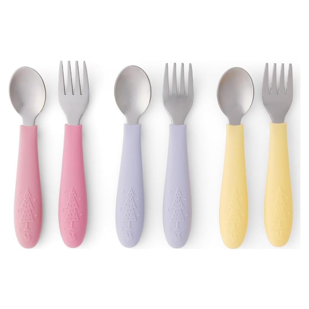 Cubiertos para Niños Elk and Friends - 6 Piezas de Acero Inoxidable