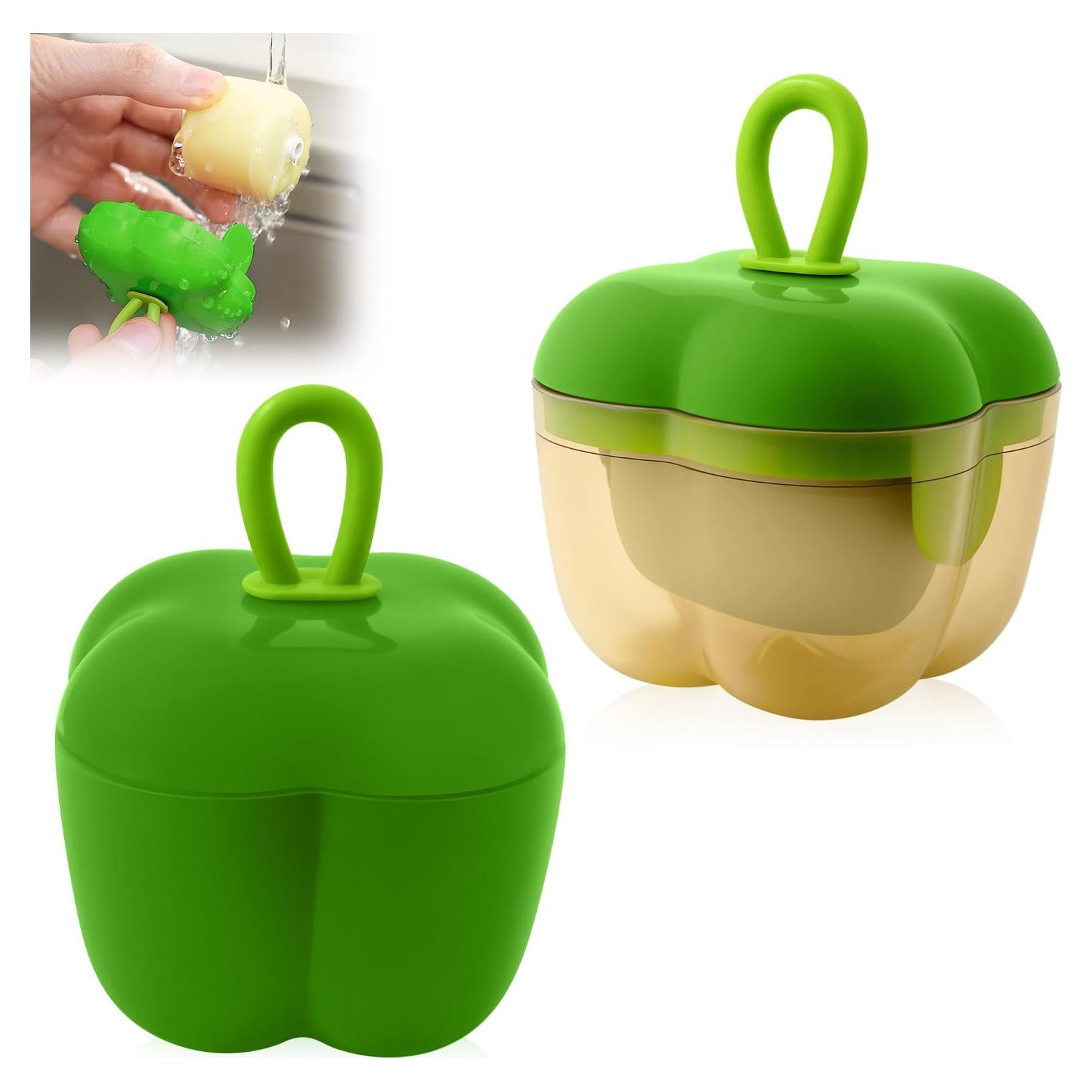 Juego de 2 Rodillos Quitapelusas Reutilizables EQUNROY Verde