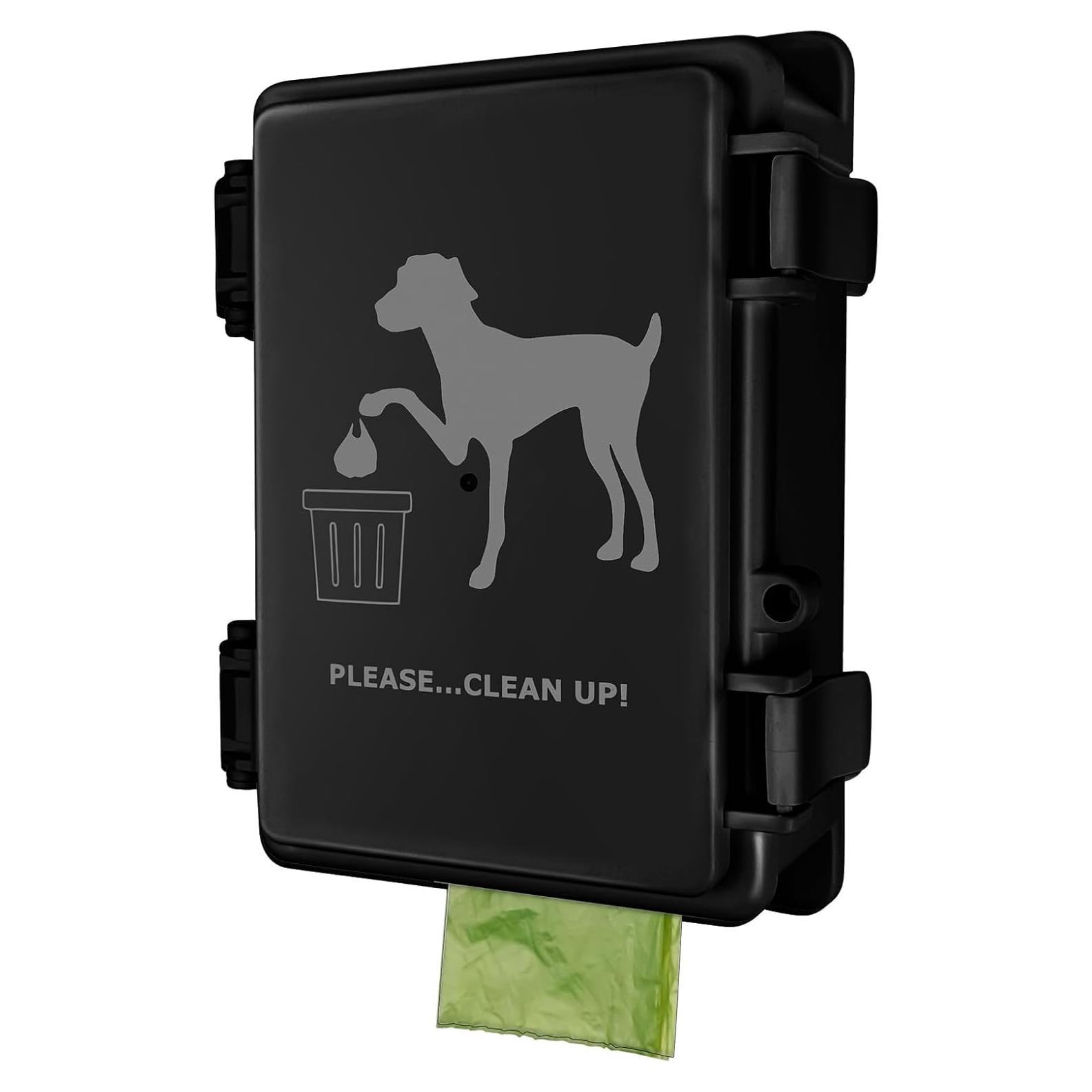 Dispensador de bolsas para excremento de perro Onybte negro impermeable