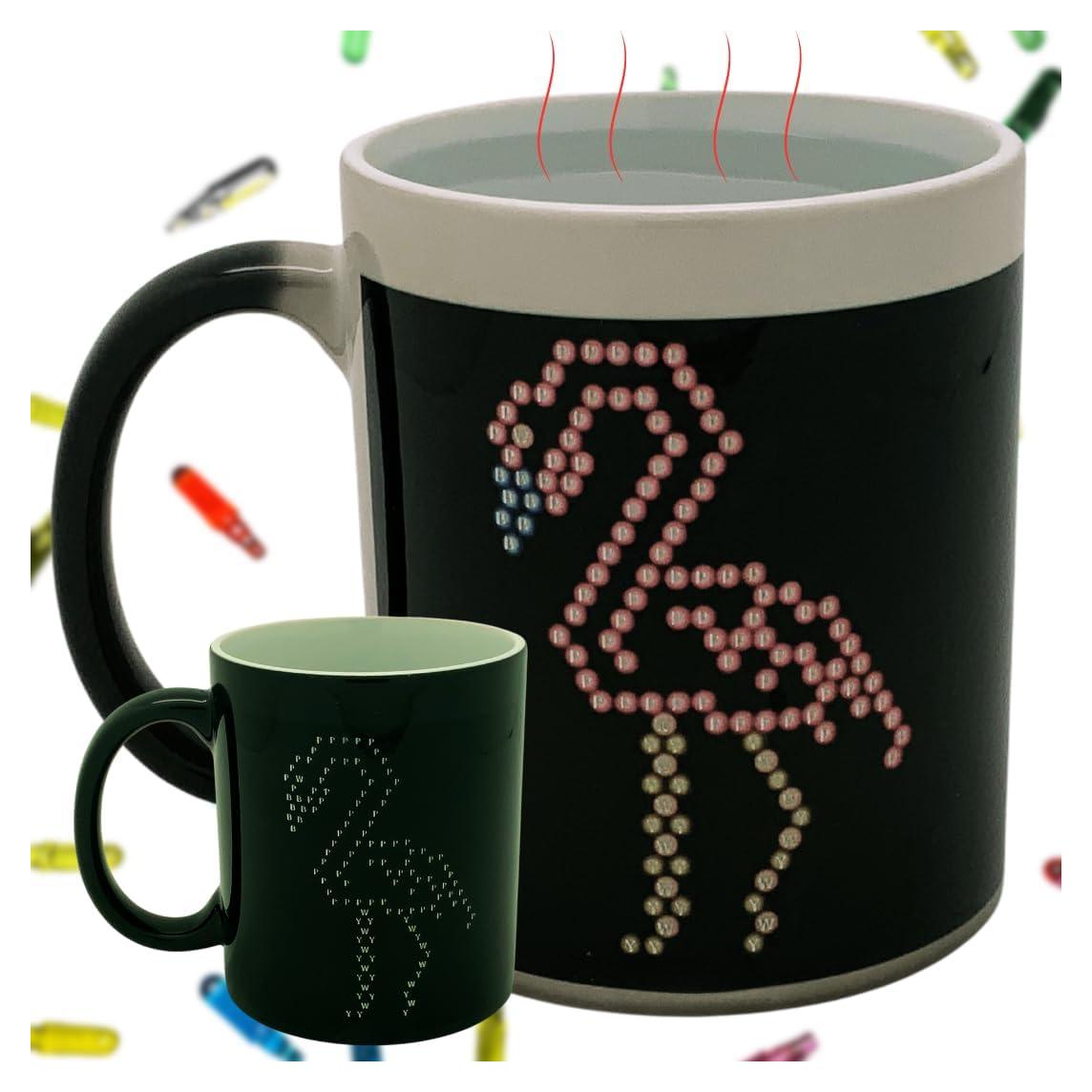 Taza de Cerámica Cambiante de Calor IllumiPeg Flamenco 11 oz