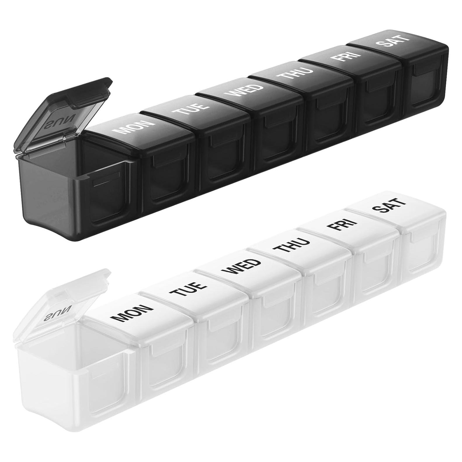 Organizador de Pastillas Semanal BUG HULL Grande 7 Compartimentos