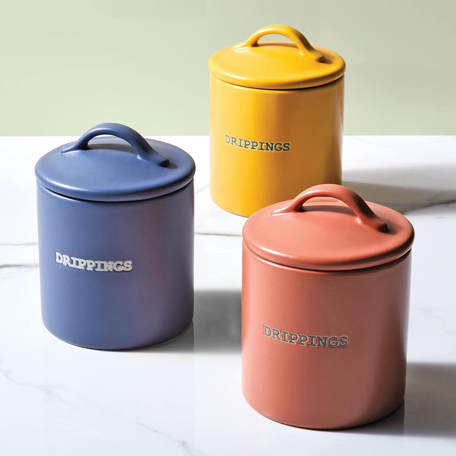 Tarro de Grasa de Tocino Ayesha Curry Cerámica 600ml Azul Ancla