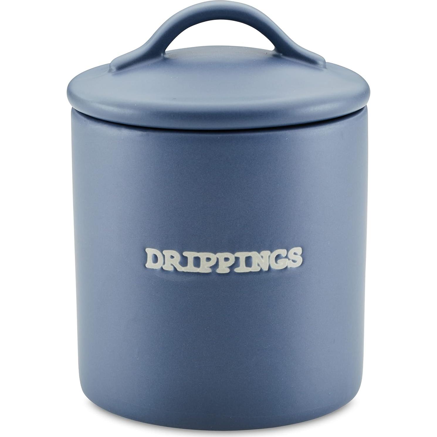 Tarro de Grasa de Tocino Ayesha Curry Cerámica 600ml Azul Ancla