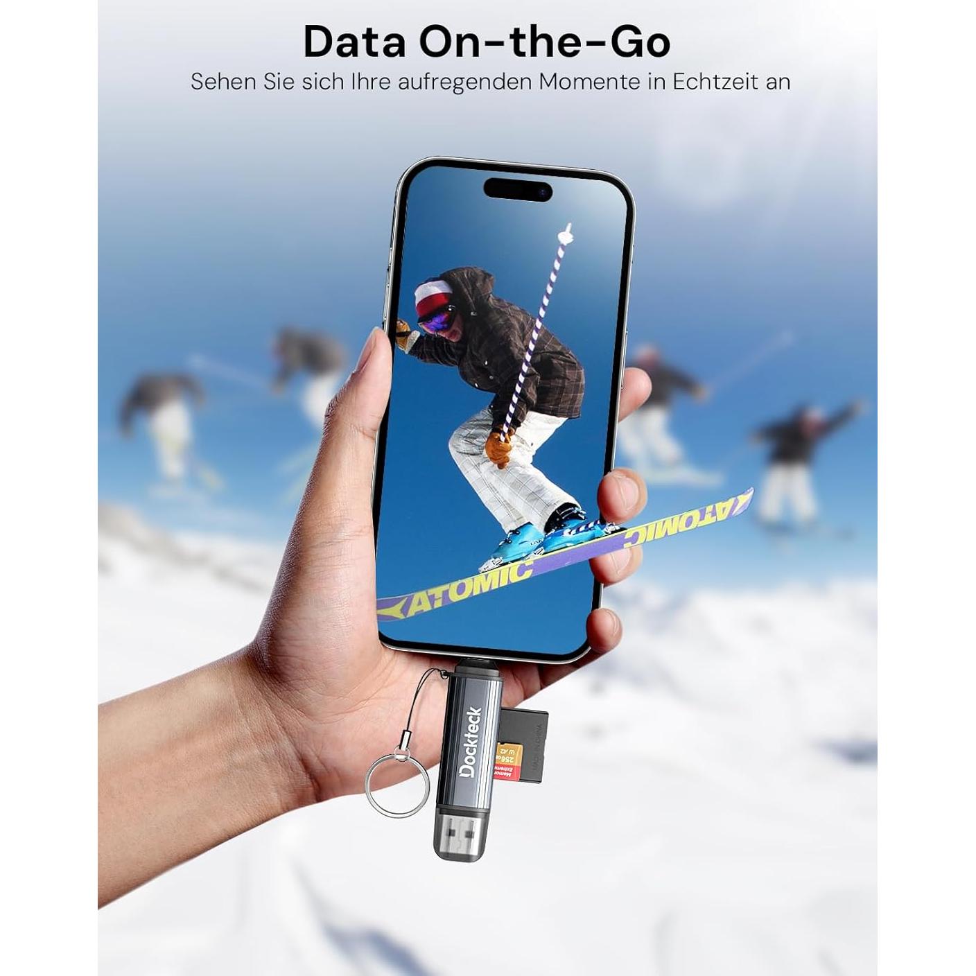 Lector de Tarjetas SD y Micro SD Dockteck USB 3.0 2 en 1