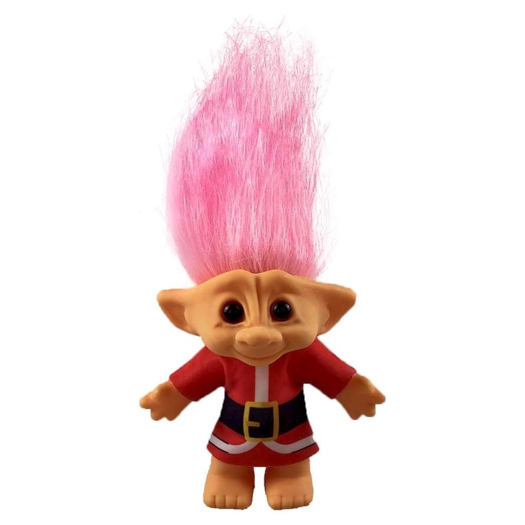 Muñecos Troll Vintage Yintlilocn 19 cm Color Rosa - Set de 10