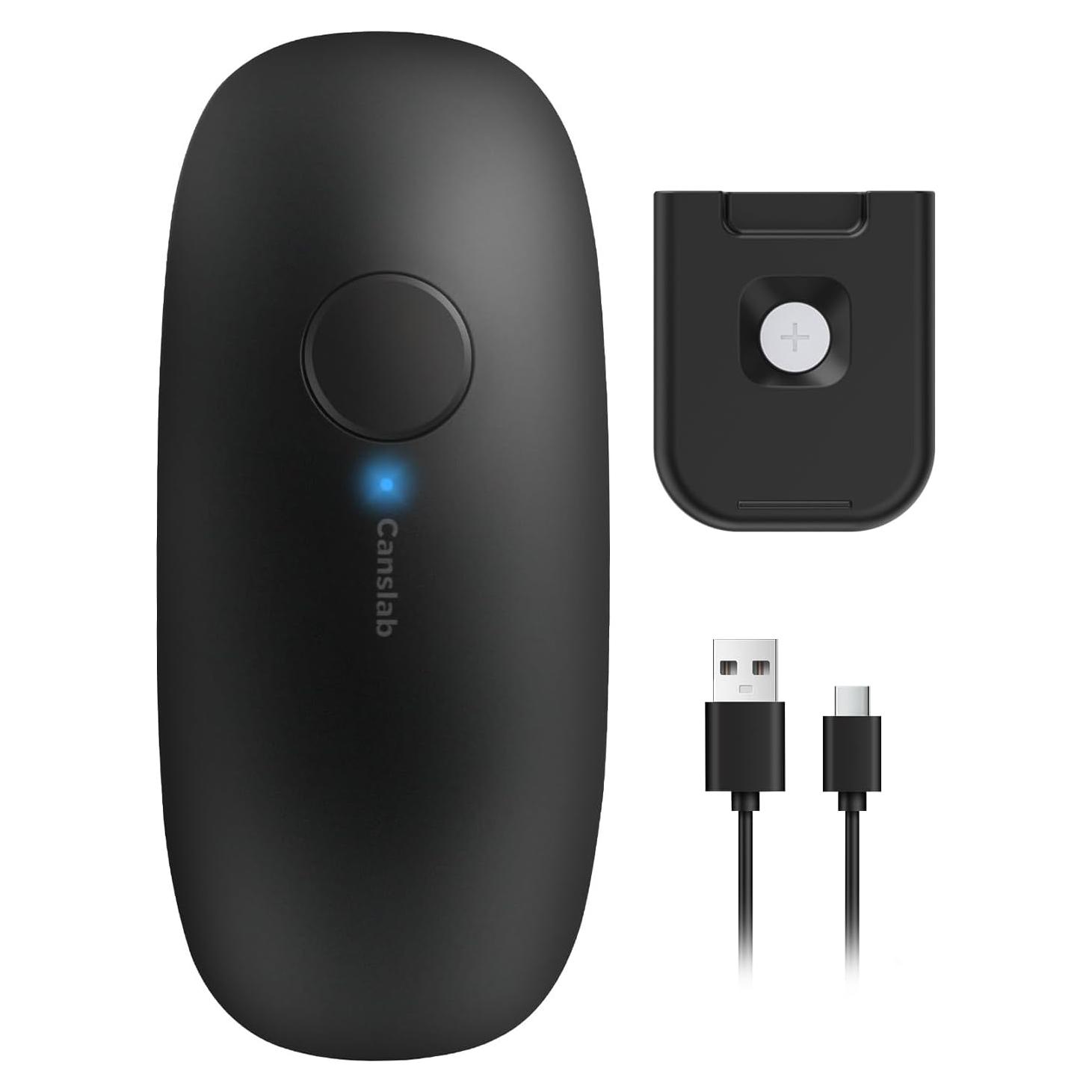 Abre Latas Eléctrico Canslab Ultrablade Negro 10W Recargable