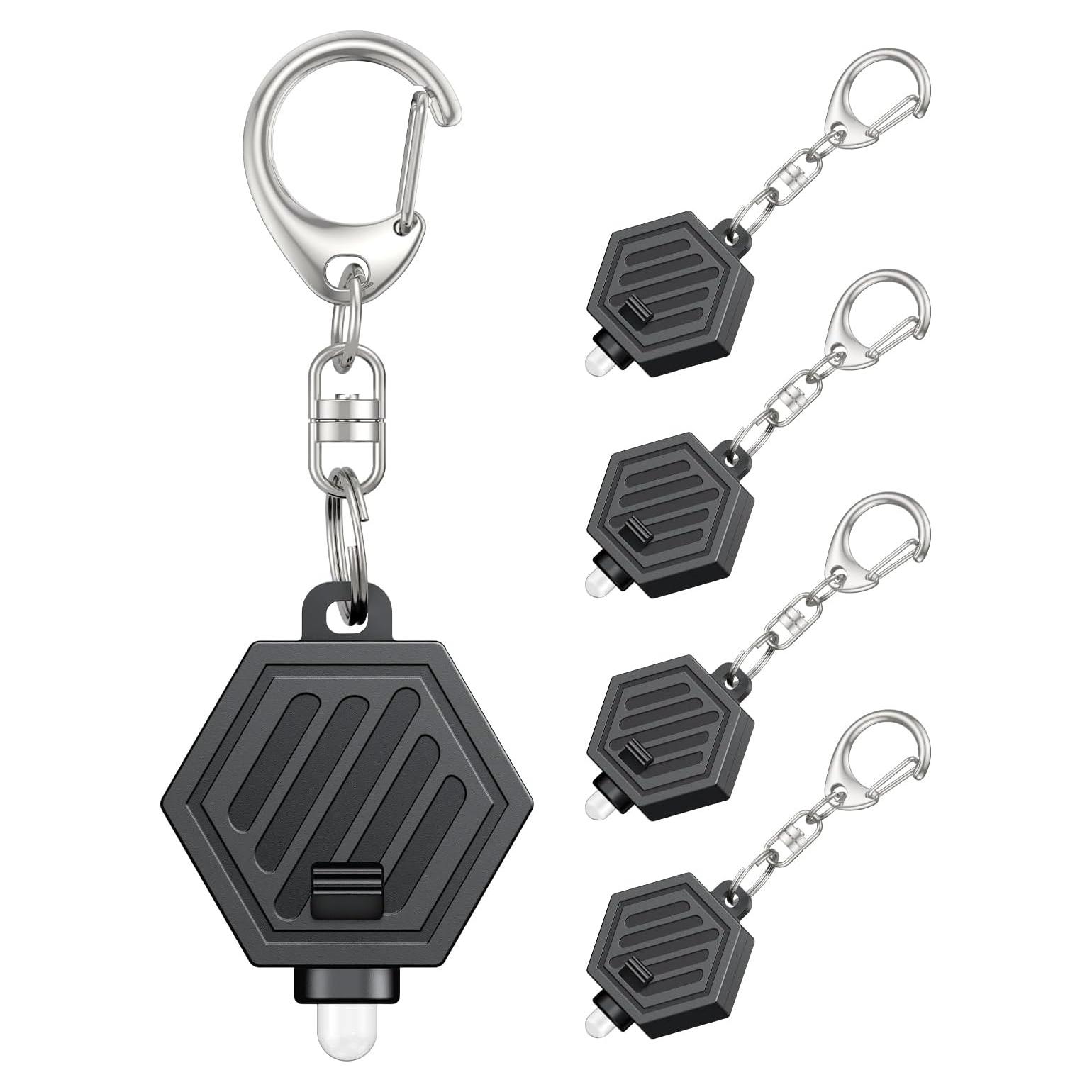 Paquete de 5 Linternas LED de Llavero Uniclife Ultra Brillante