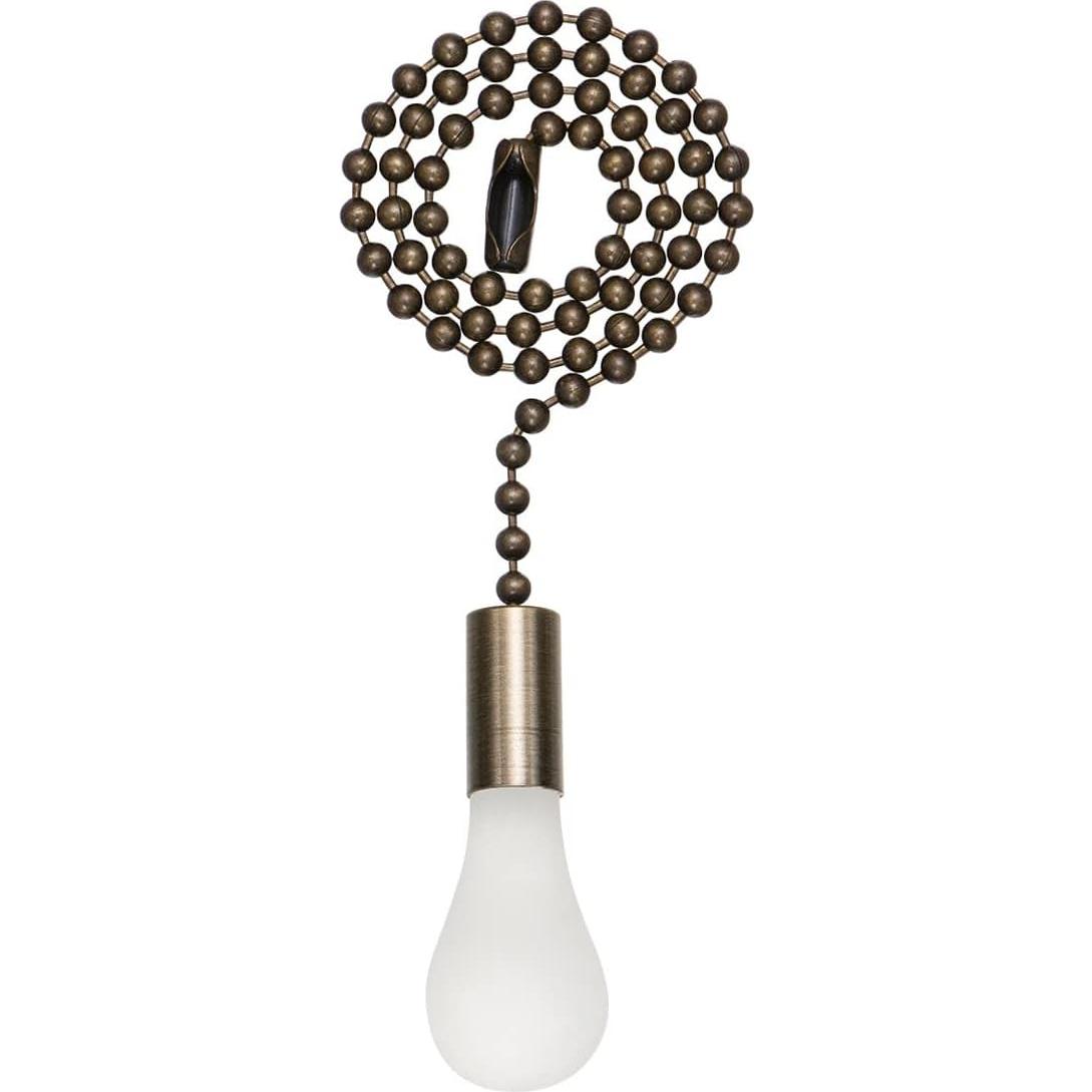 Extensor de cadena de tirón SmoTecQ bronce con bombilla decorativa