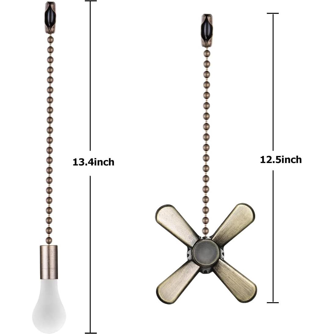 Extensor de cadena de tirón SmoTecQ bronce con bombilla decorativa
