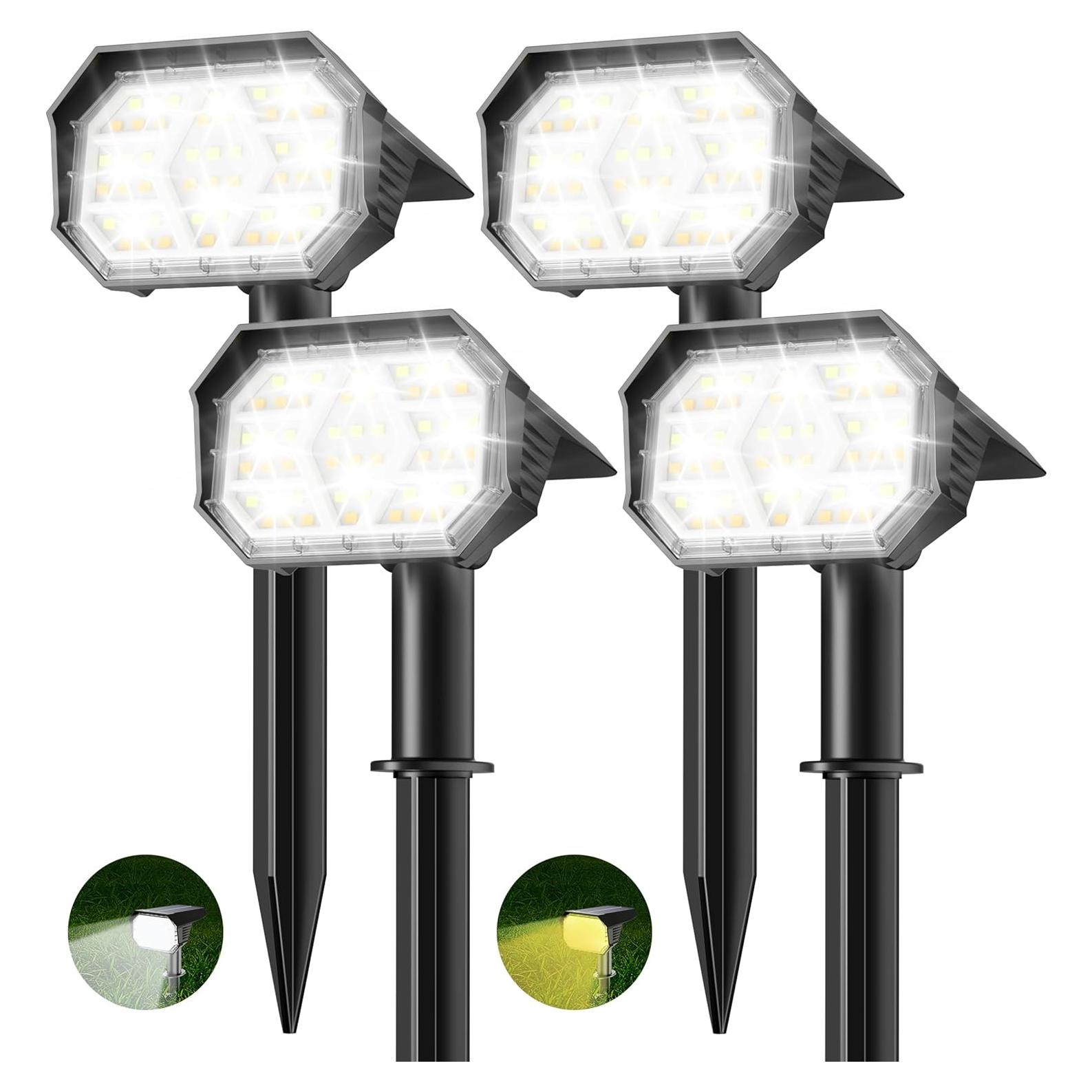 Luces Solares Spot Exteriores Brightown 4 Pack 2 Colores
